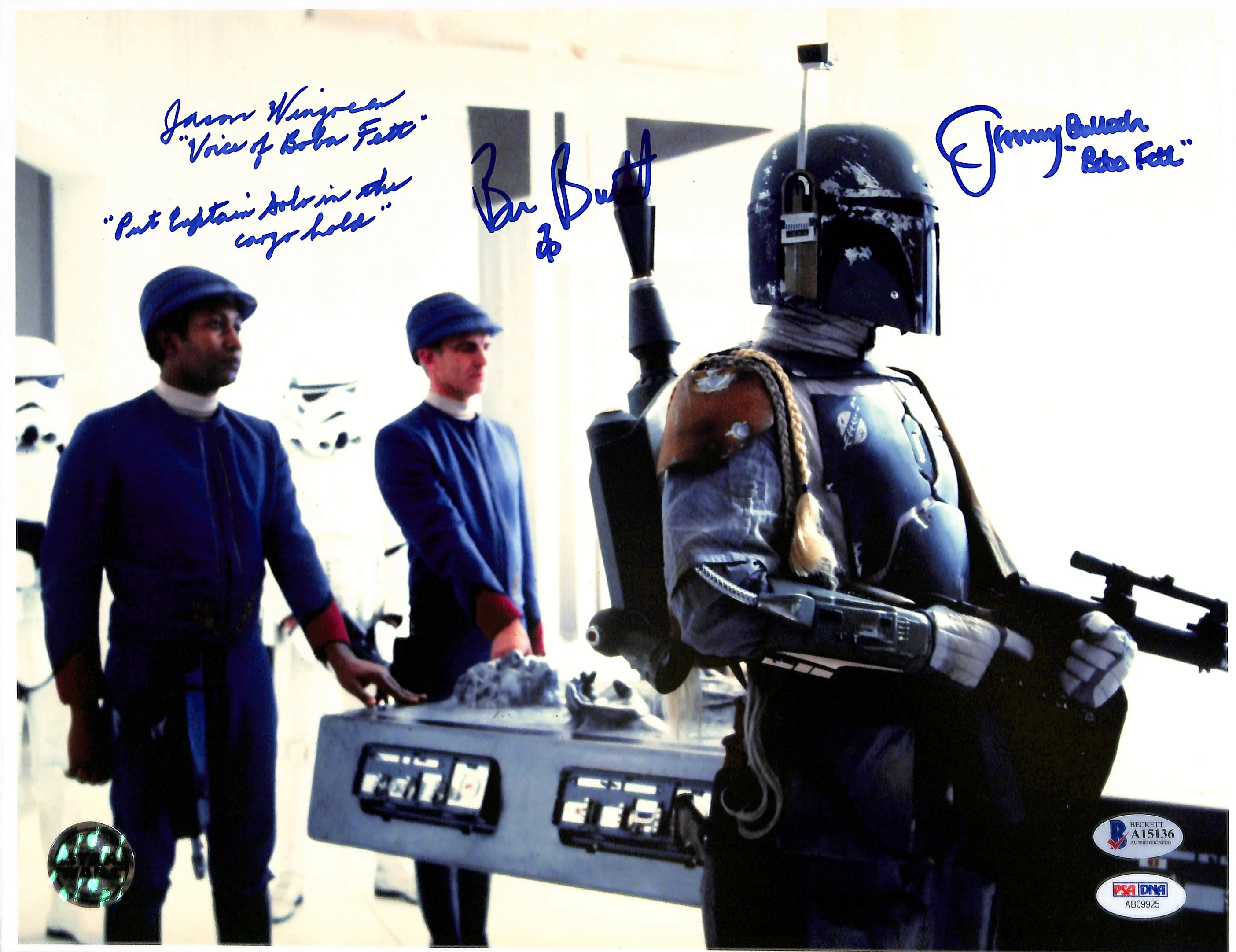Star Wars (3) Wingreen, Bullock & Burtt Authentic Signed 11x14 Photo BAS #A15136 - Image 2