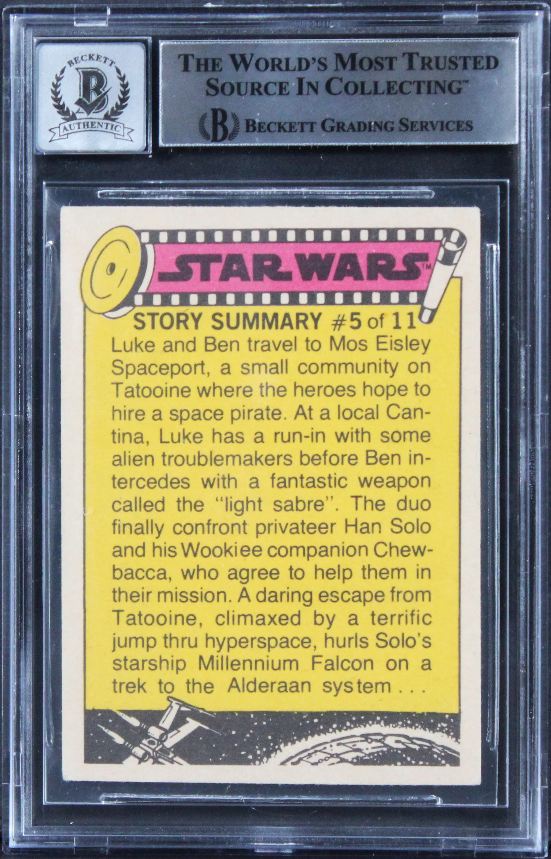 Star Wars (4) Hamill, Daniels +2 Signed 1977 SW OPC #29 Card Auto 10! BAS Slab - Image 3