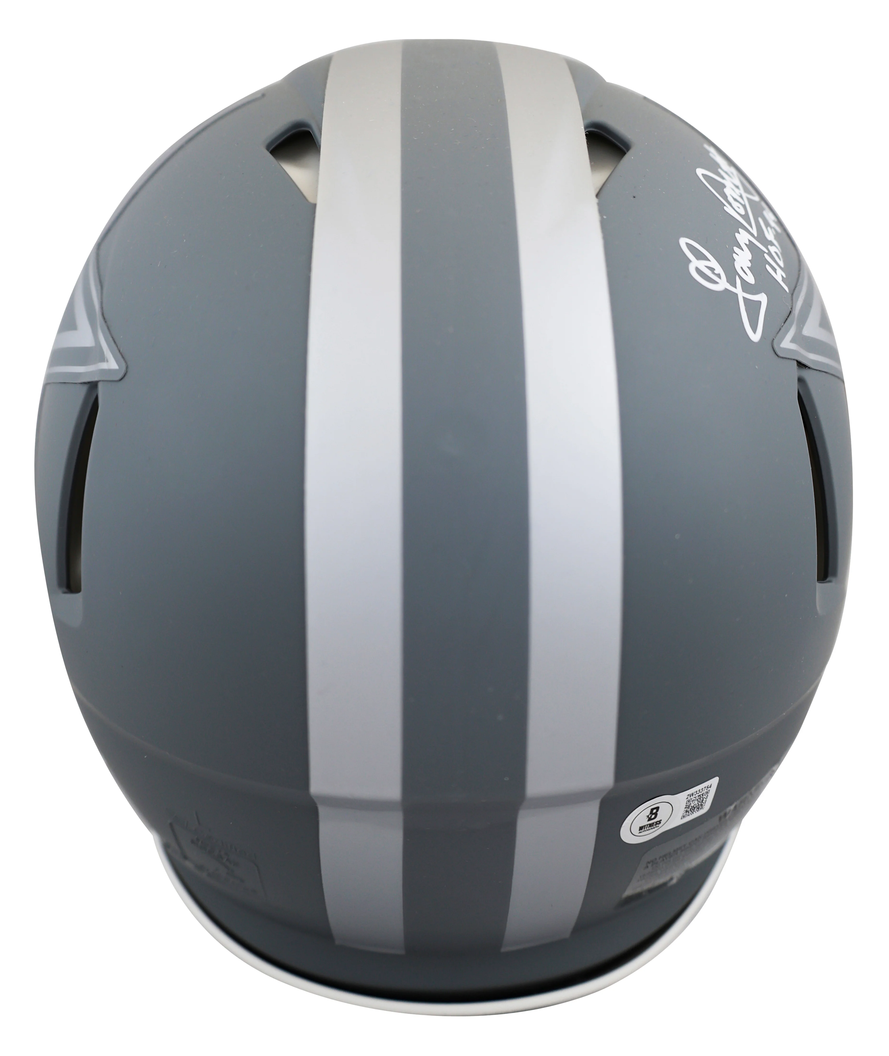 Staubach, Dorsett & Pearson Signed Slate F/S Speed Proline Helmet W/ Case BAS W - Image 4
