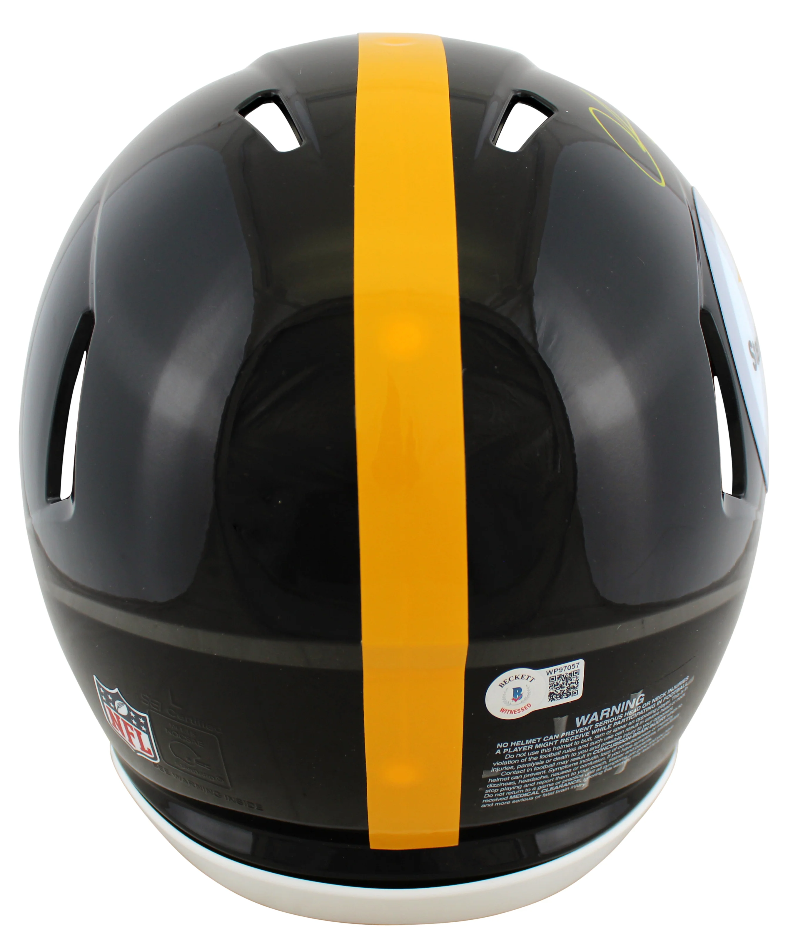 Steelers Chase Claypool Mapletron Signed F/S Speed Proline Helmet w/ Case BAS W - Image 4