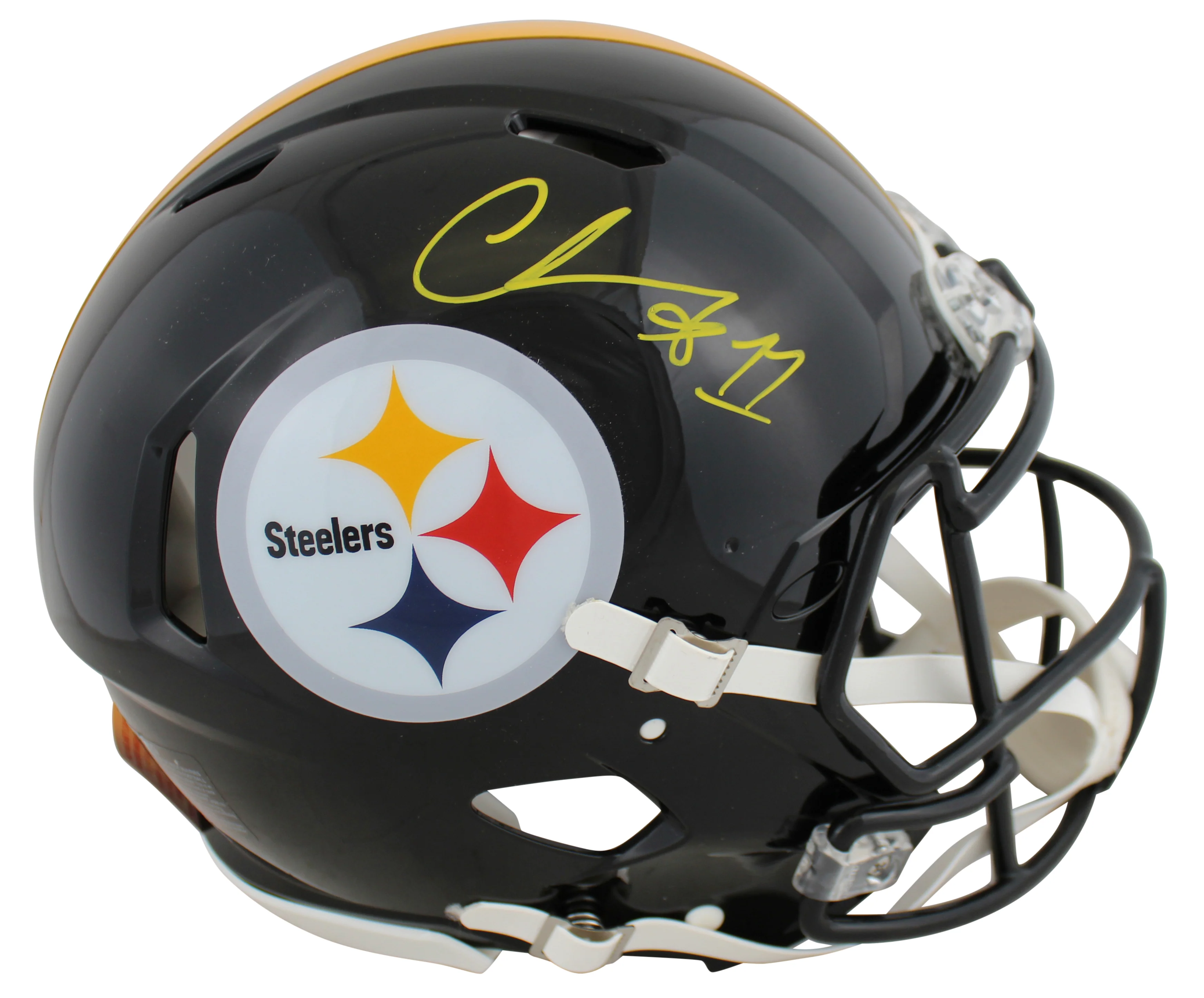 Steelers Chase Claypool Signed Full Size Speed Proline Helmet BAS Witnessed - Image 2