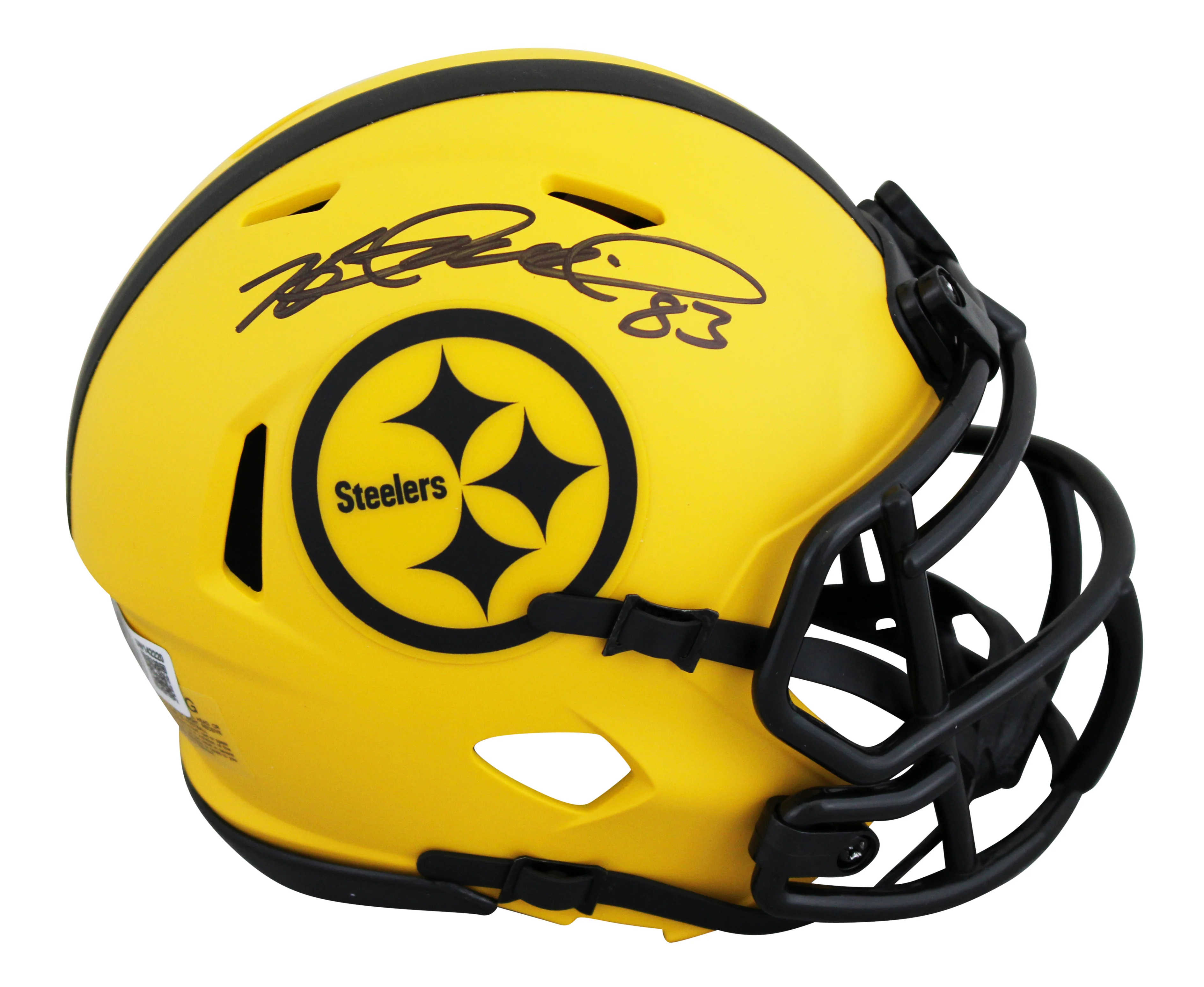 Steelers Heath Miller Authentic Signed Rave Speed Mini Helmet BAS Witnessed - Image 2