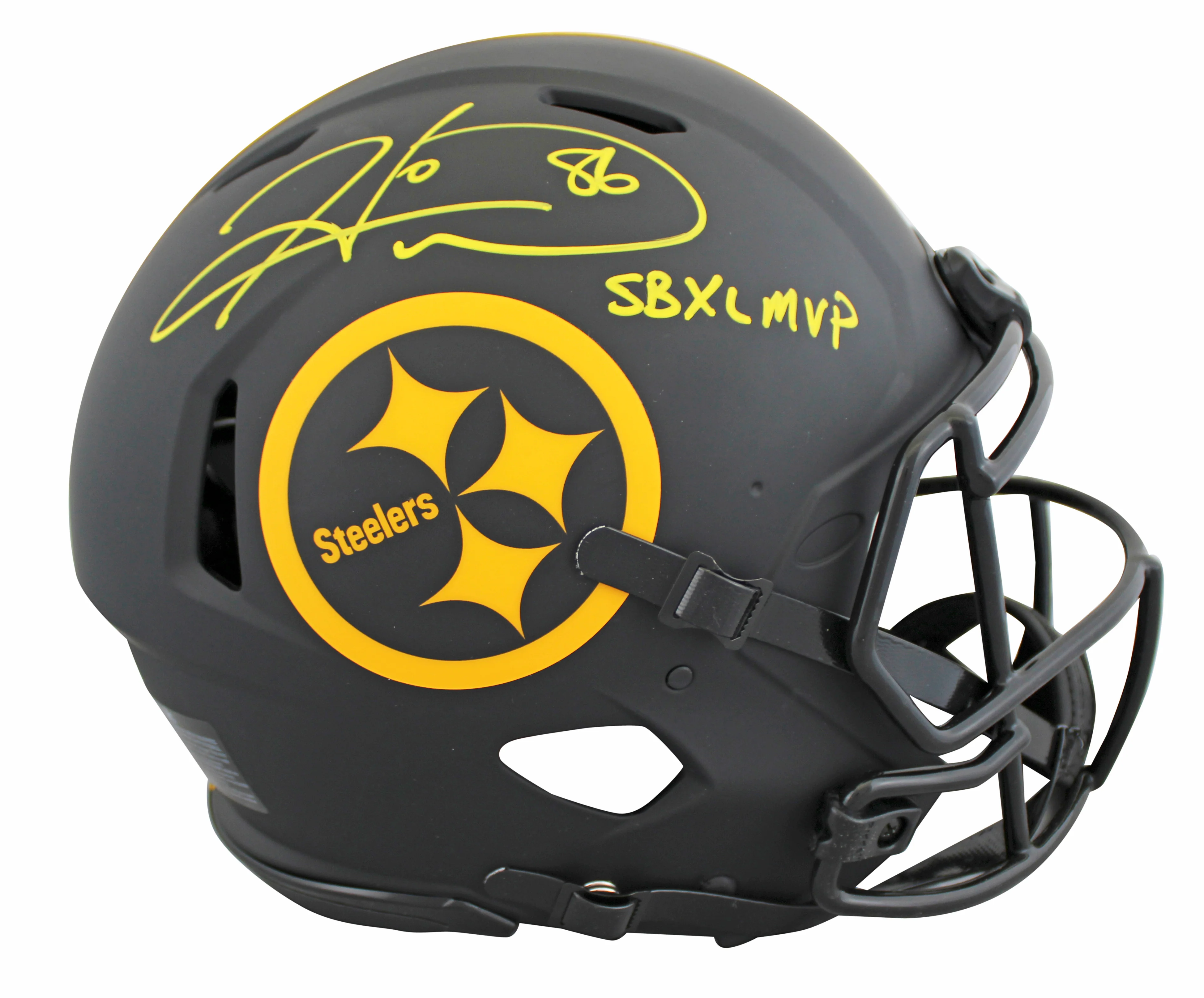 Steelers Hines Ward "SB MVP" Signed Eclipse F/S Speed Proline Helmet w/ Case BAS - Image 3