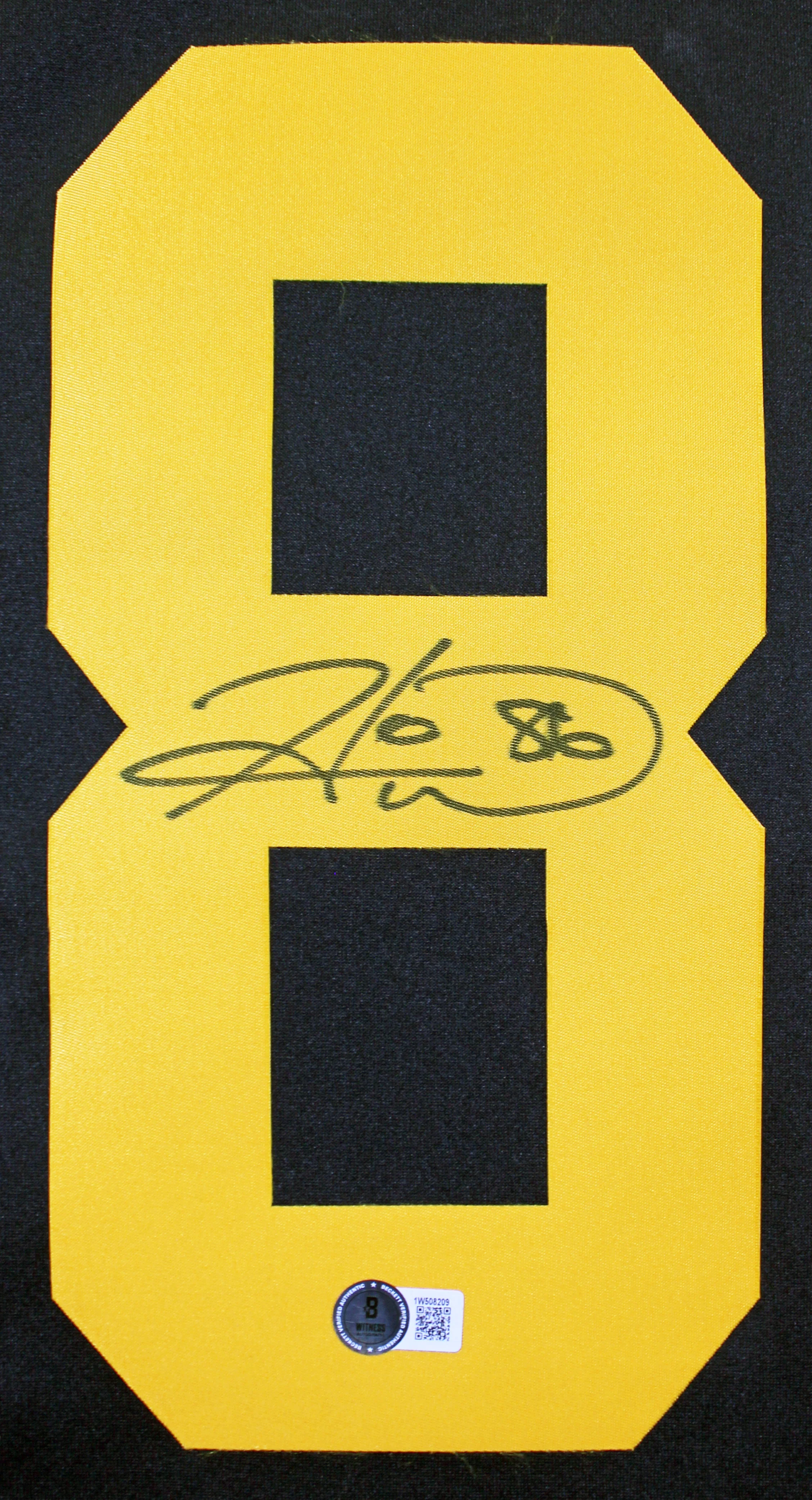 Steelers Hines Ward "SB XL MVP" Signed Black Nike Color Rush Jersey BAS Witness - Image 4