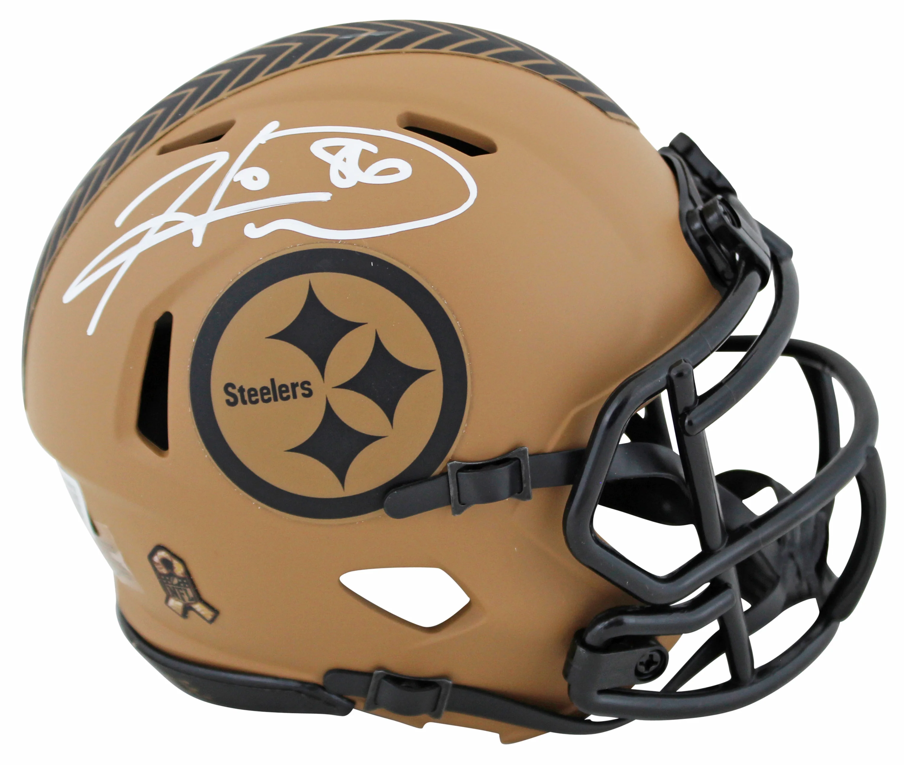 Steelers Hines Ward Signed Salute To Service II Speed Mini Helmet W/ Case BAS W - Image 3