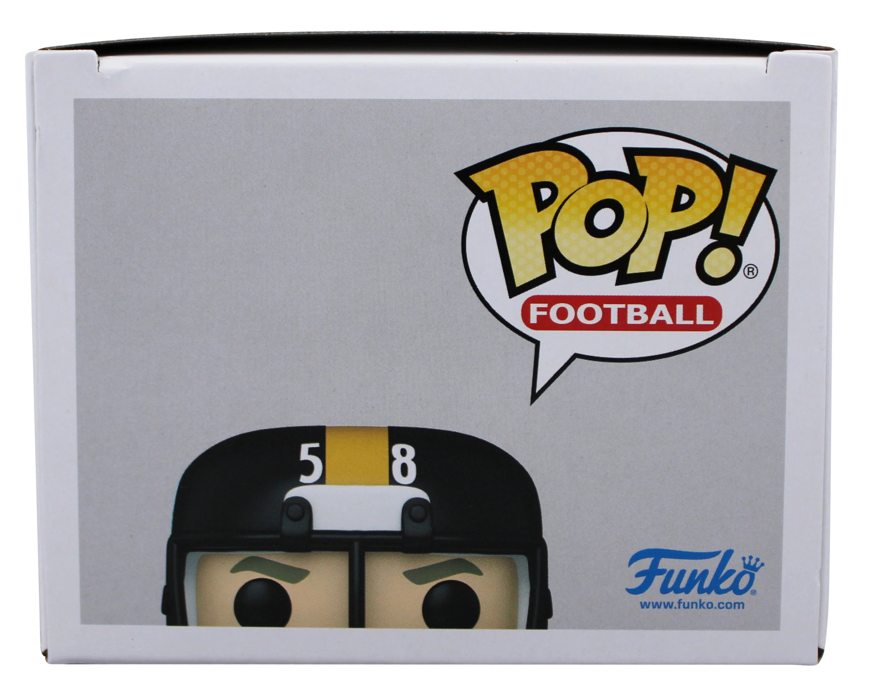 Steelers Jack Lambert "HOF 90" Signed #67 Funko Pop Vinyl Figure BAS Witnessed - Image 7