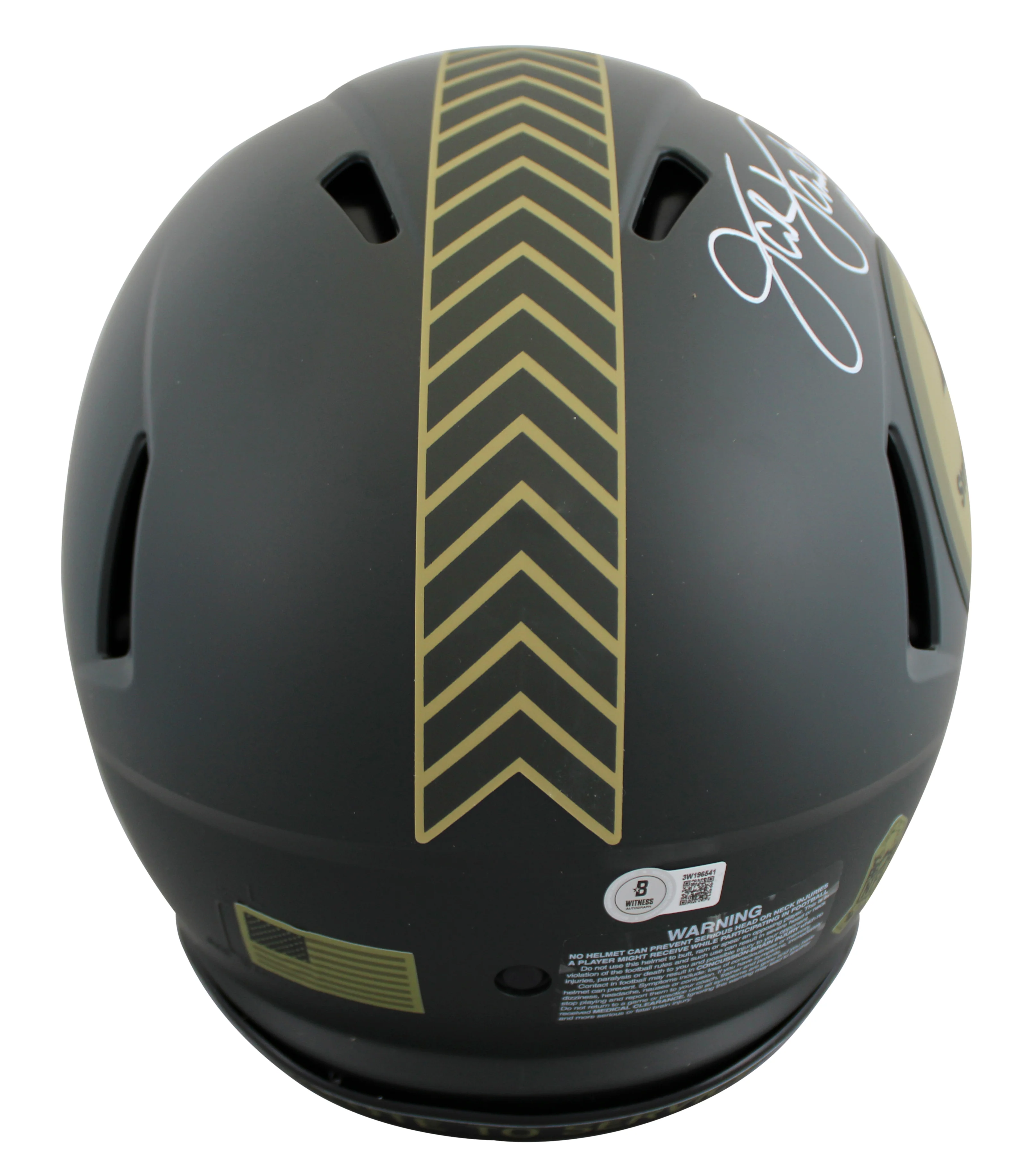 Steelers Jack Lambert "HOF 90" Signed STS IV F/S Speed Proline Helmet BAS Wit - Image 3