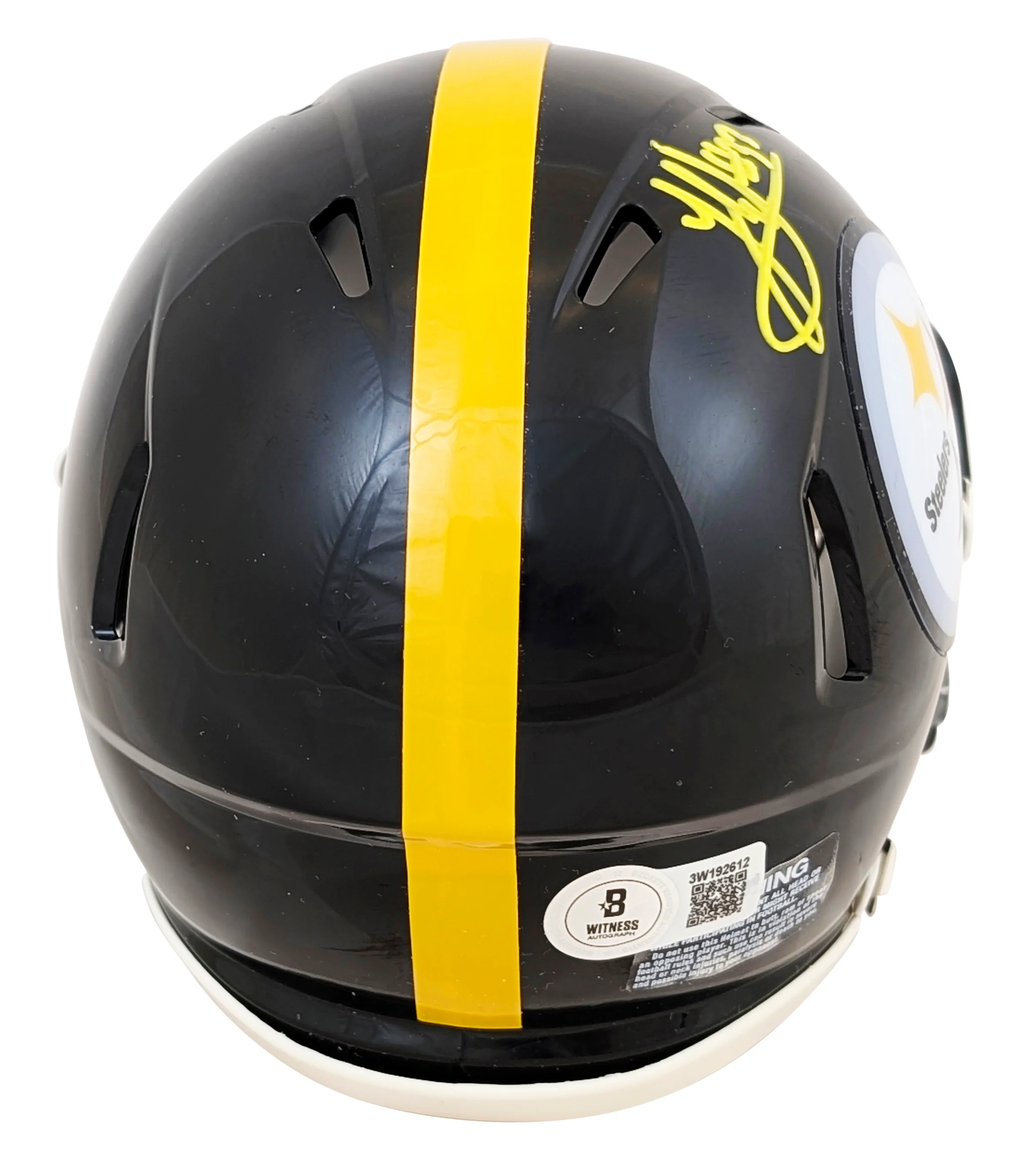 Steelers Jack Sawyer Authentic Signed Speed Mini Helmet W/ Case BAS Witnessed - Image 2