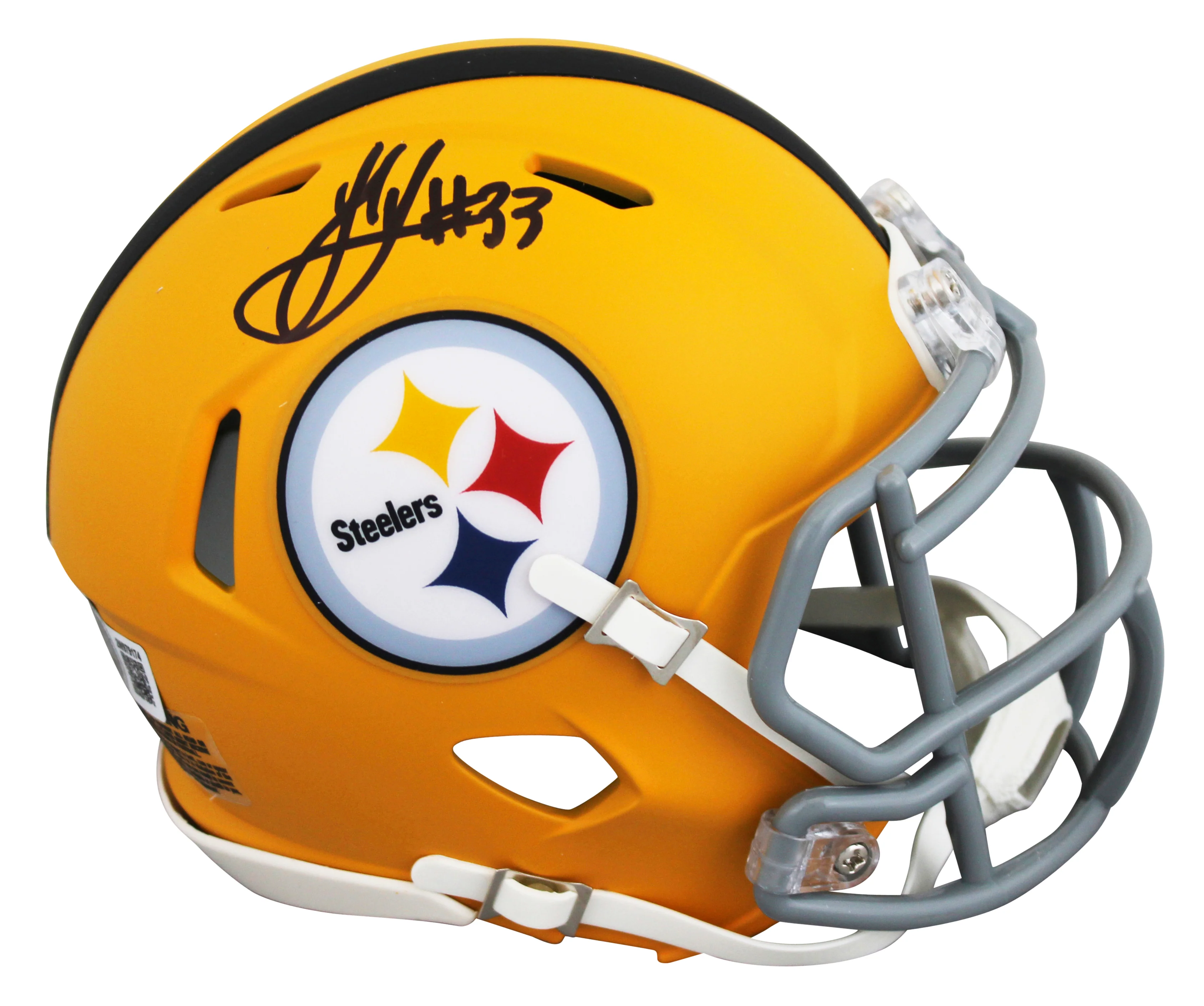 Steelers Jack Sawyer Signed 2025 On-Field Alt Speed Mini Helmet W/ Case BAS Wit - Image 3