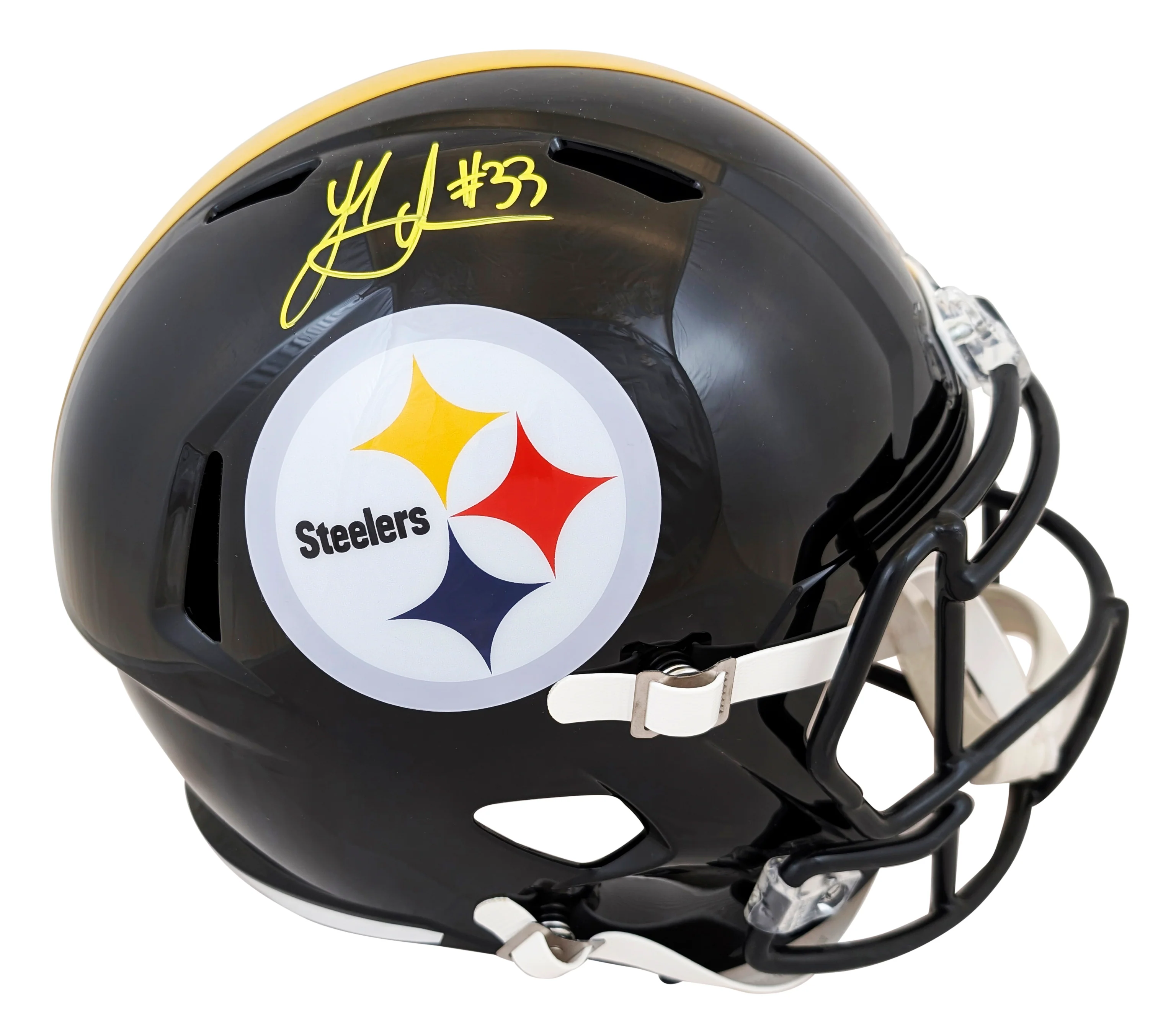 Steelers Jack Sawyer Signed Full Size Speed Rep Helmet W/ Case BAS Witnessed - Image 3