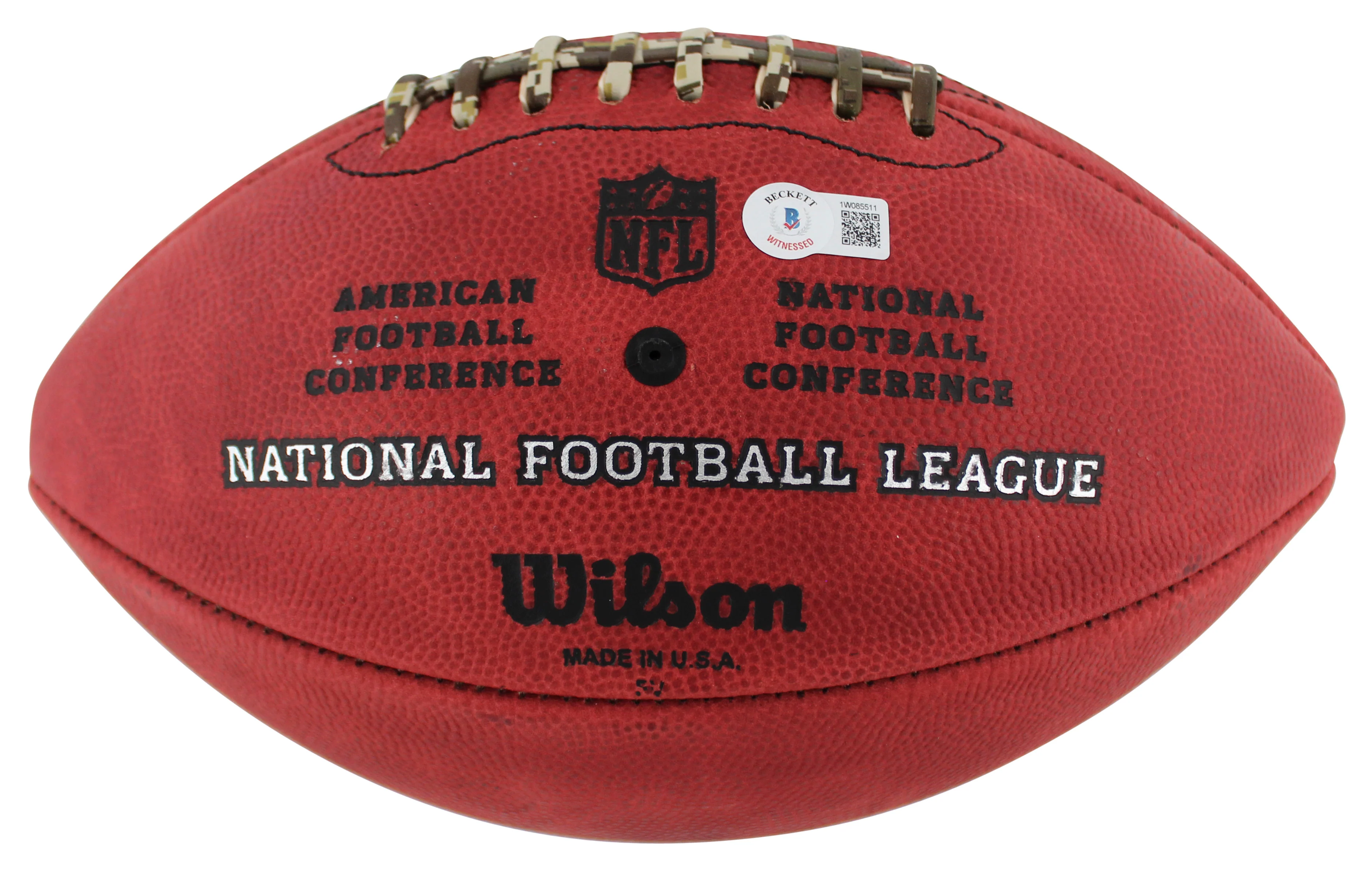 Steelers Jerome Bettis "2x Insc" Signed The Duke Showcase Football W/ Case BAS W - Image 6
