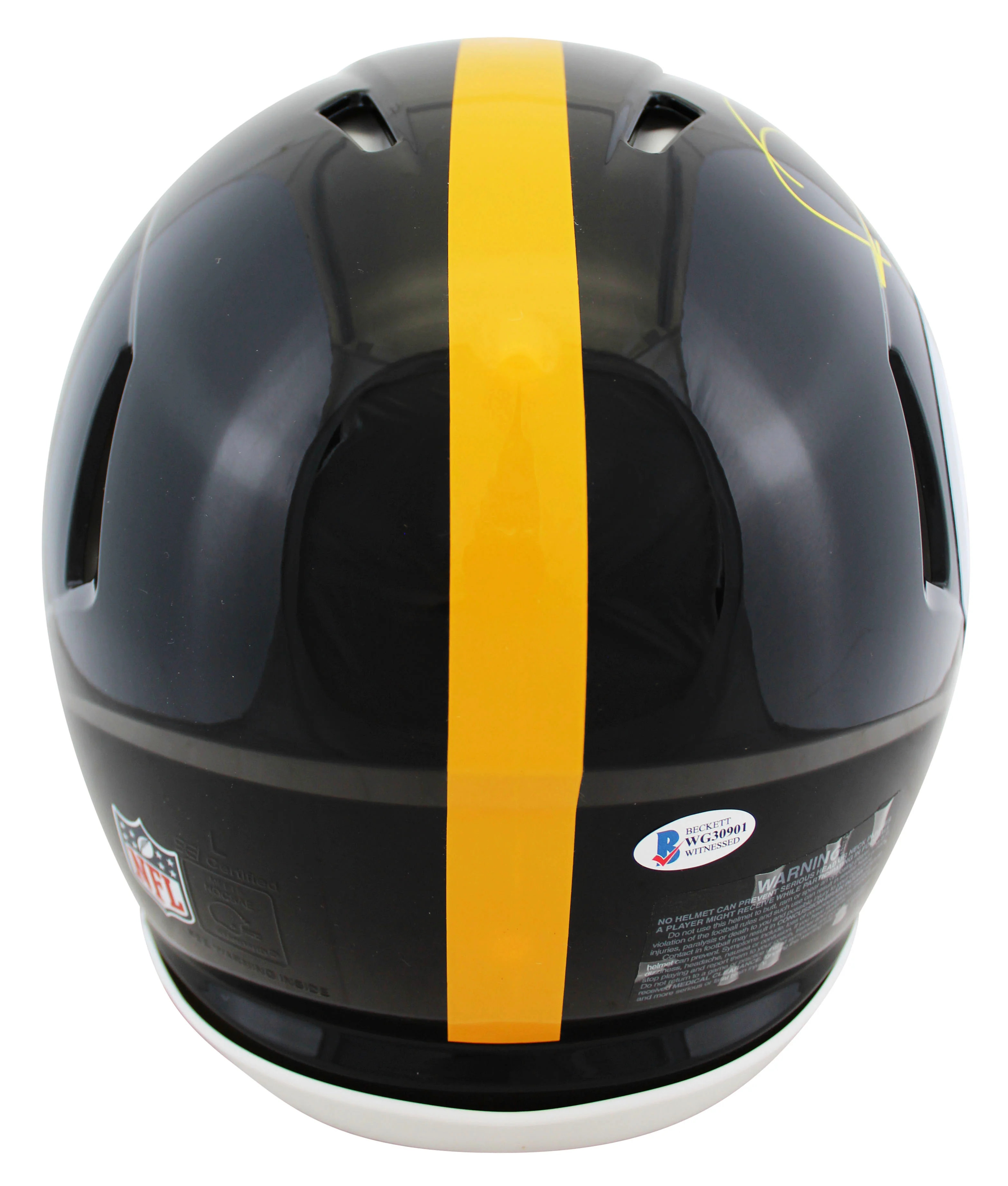 Steelers Jerome Bettis "HOF 15" Signed Full Size Speed Proline Helmet BAS Wit - Image 3