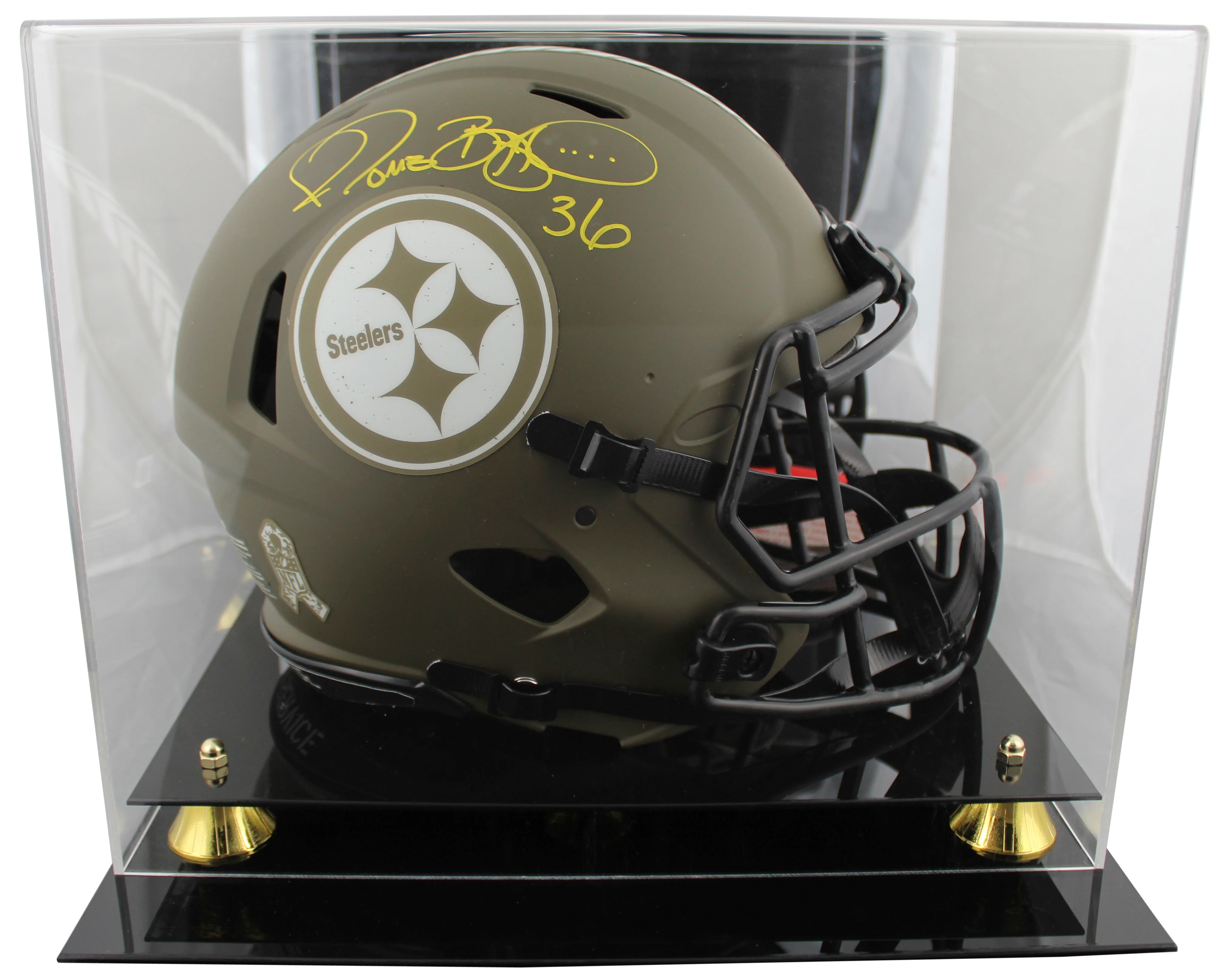 Steelers Jerome Bettis Signed STS Full Size Speed Proline Helmet W/ Case BAS Wit - Image 2