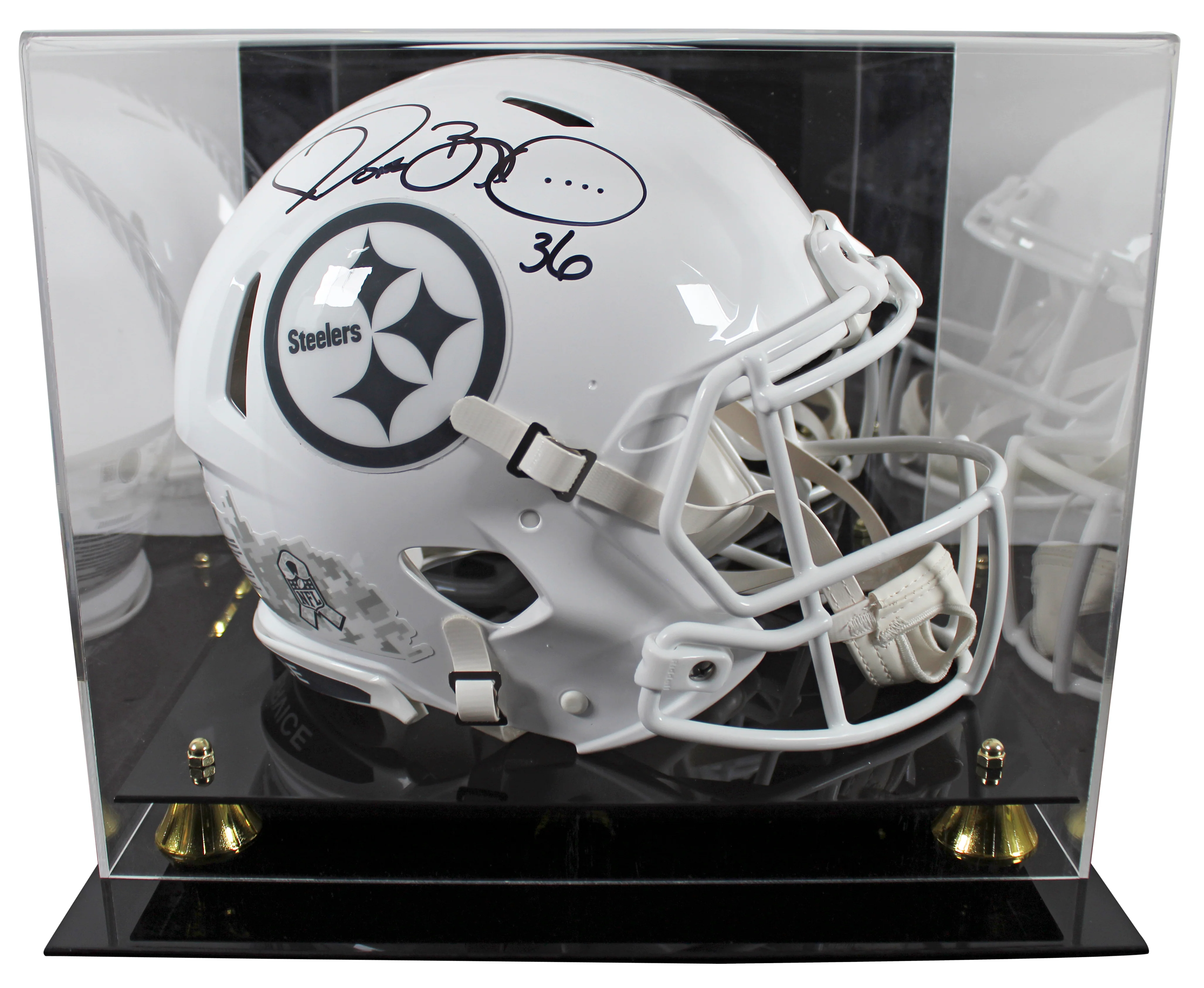 Steelers Jerome Bettis Signed STS III F/S Speed Proline Helmet W/ Case BAS Wit - Image 2