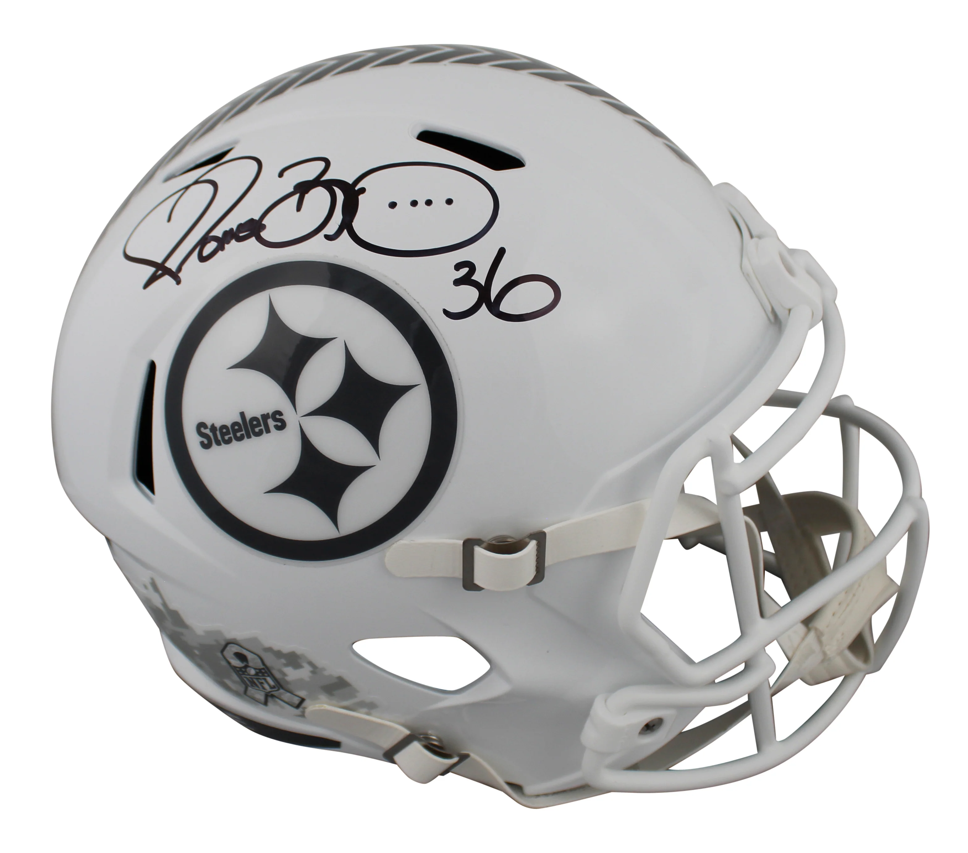 Steelers Jerome Bettis Signed STS III Full Size Speed Rep Helmet W/ Case BAS Wit - Image 3