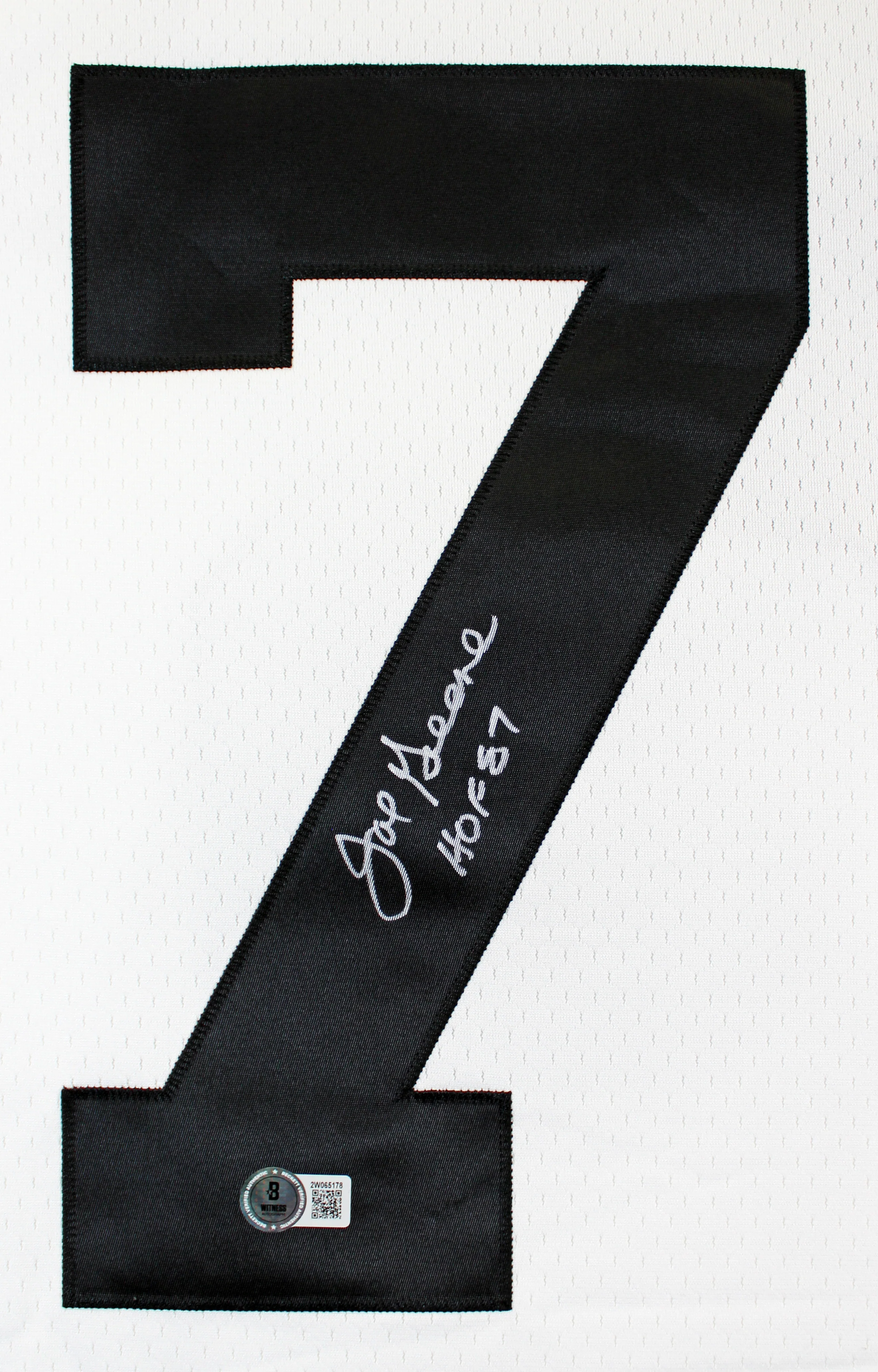 Steelers Joe Greene "HOF 87" Authentic Signed White M&N Jersey BAS Witnessed - Image 3
