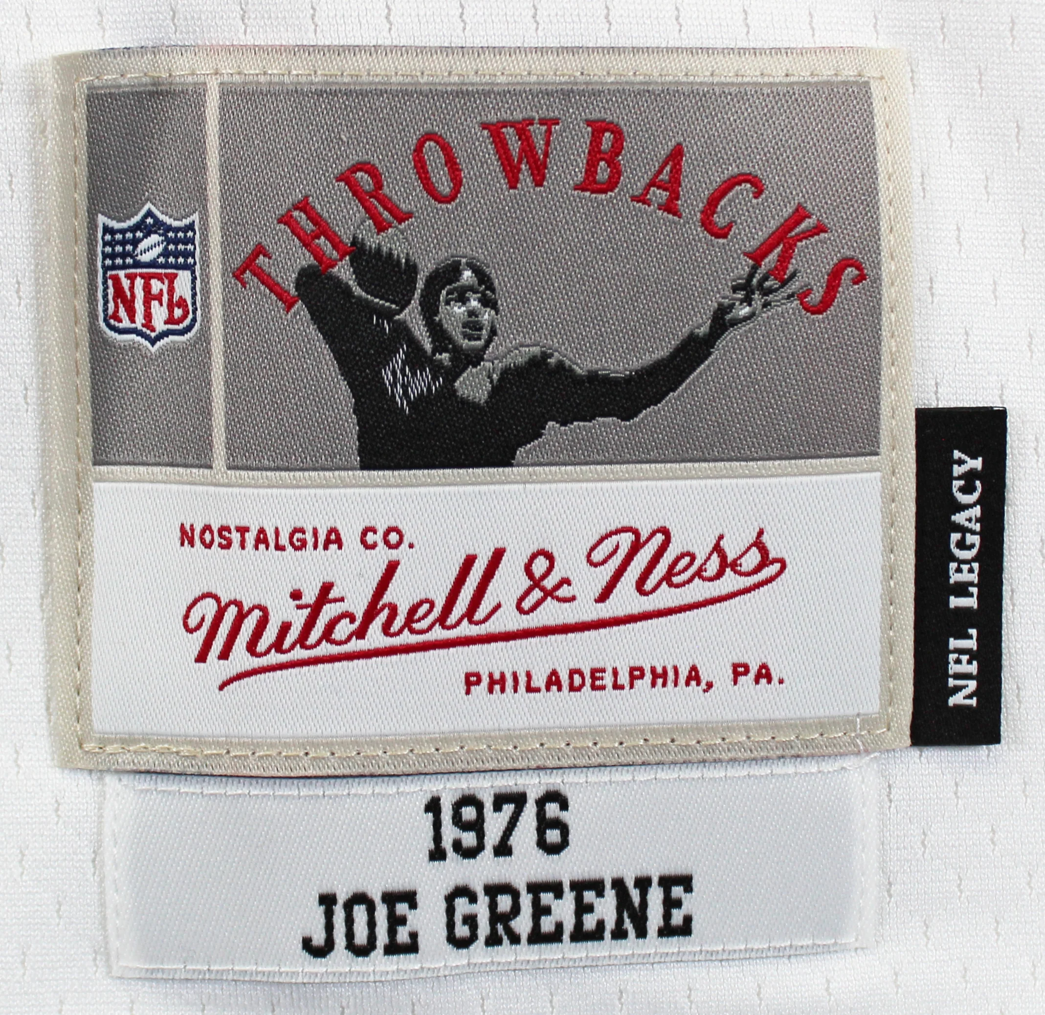 Steelers Joe Greene "HOF 87" Authentic Signed White M&N Jersey BAS Witnessed - Image 5
