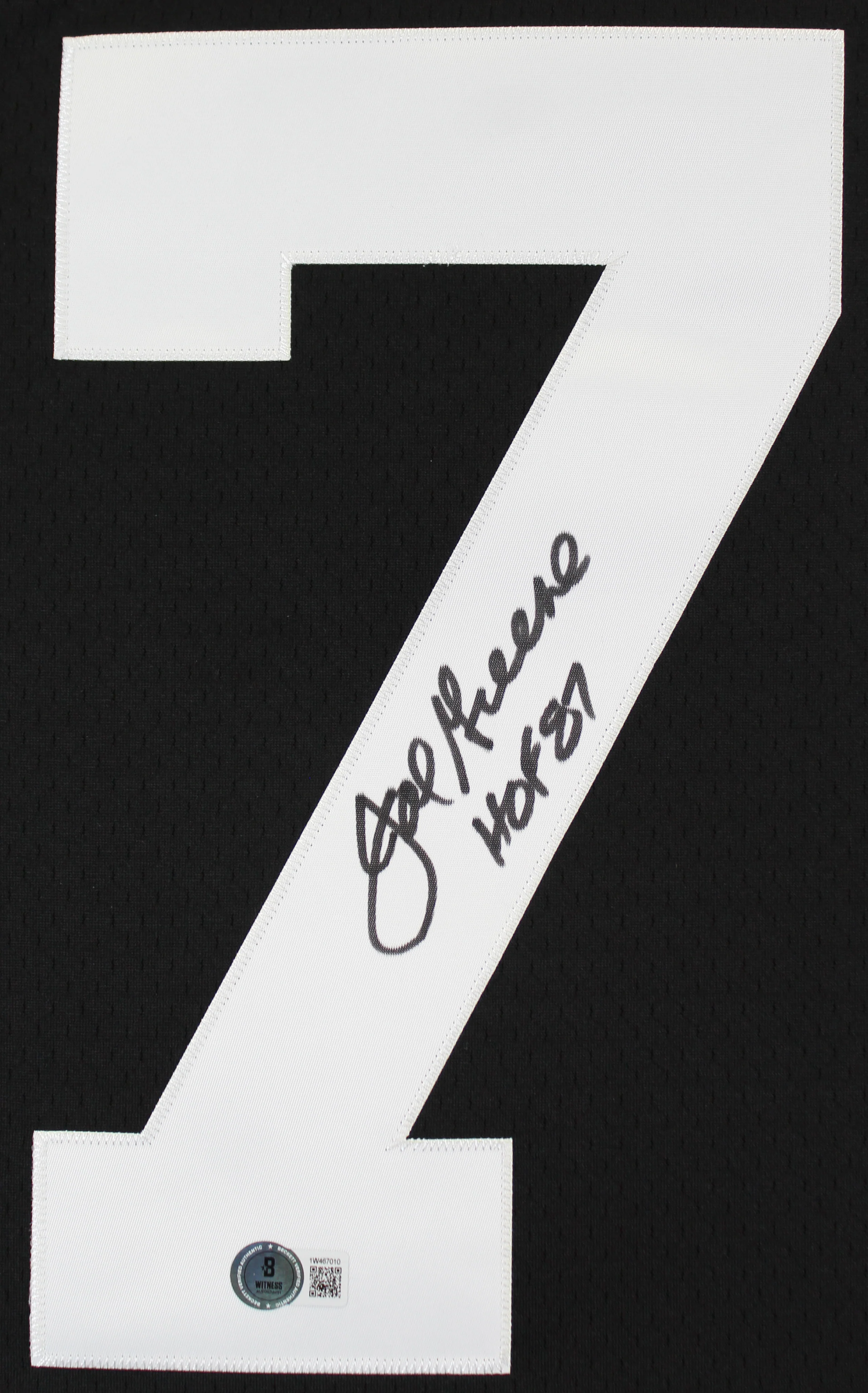 Steelers Joe Greene "HOF 87" Signed Black Mitchell & Ness Jersey BAS Witnessed - Image 3