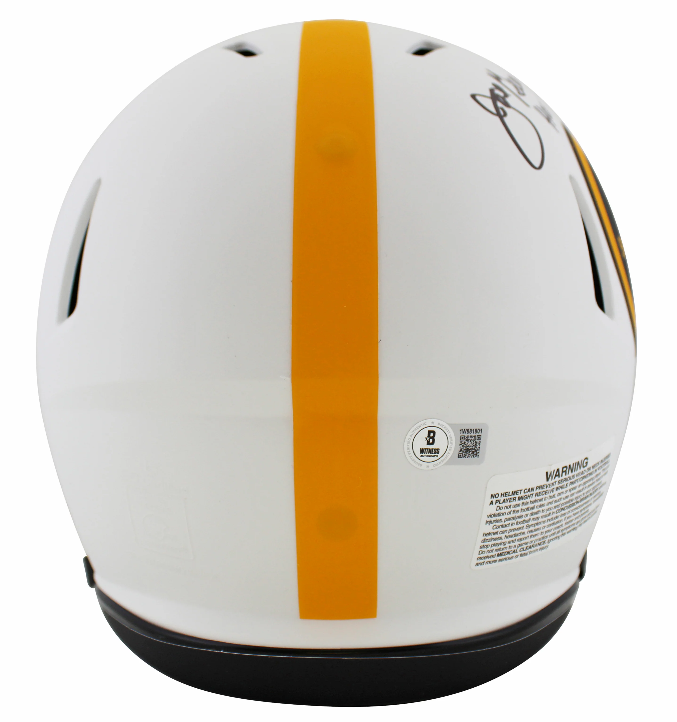 Steelers Joe Greene "HOF 87" Signed Lunar F/S Speed Proline Helmet W/ Case BAS W - Image 4