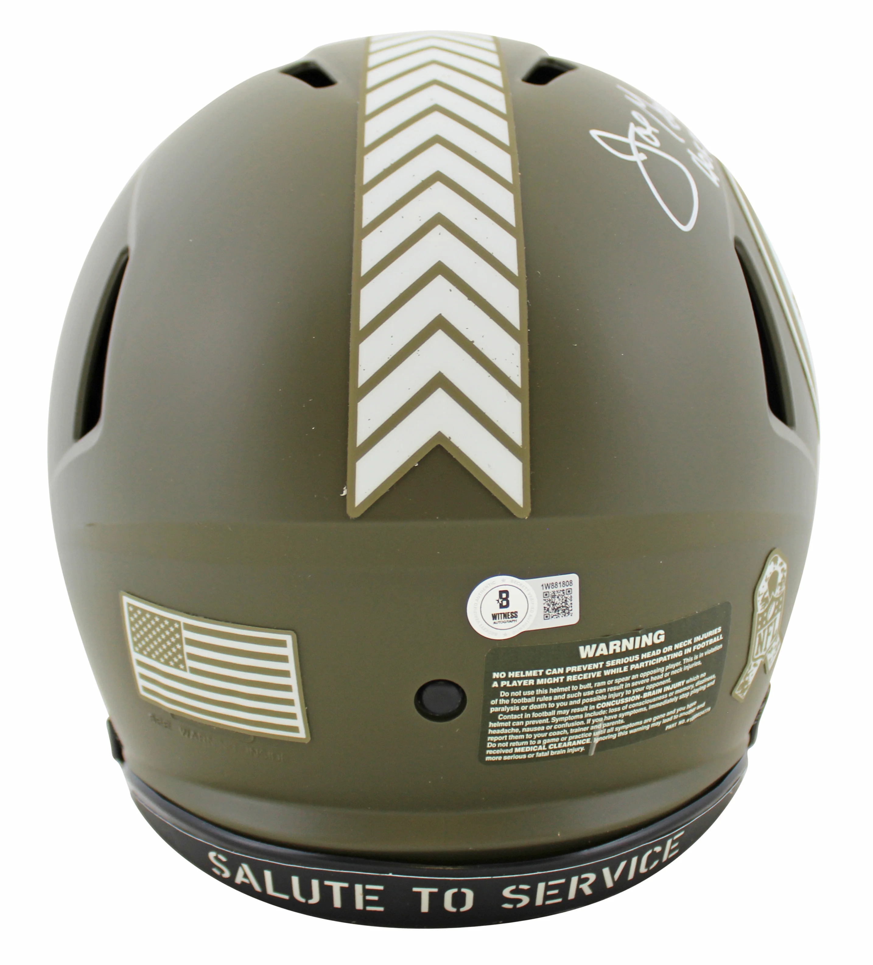 Steelers Joe Greene "HOF 87" Signed STS Full Size Speed Proline Helmet BAS Wit - Image 3