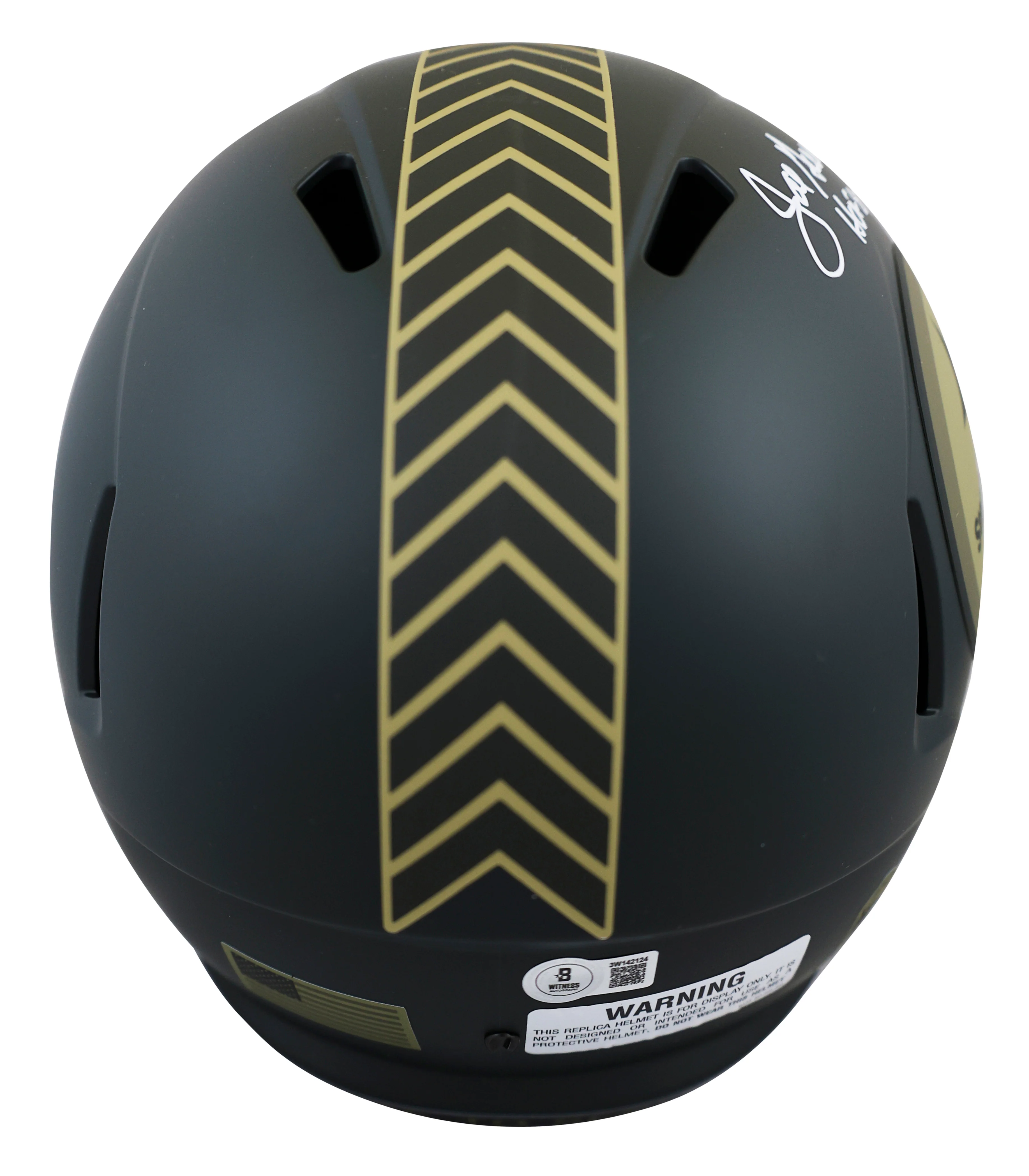 Steelers Joe Greene "HOF 87" Signed STS IV F/S Speed Rep Helmet W/ Case BAS Wit - Image 4