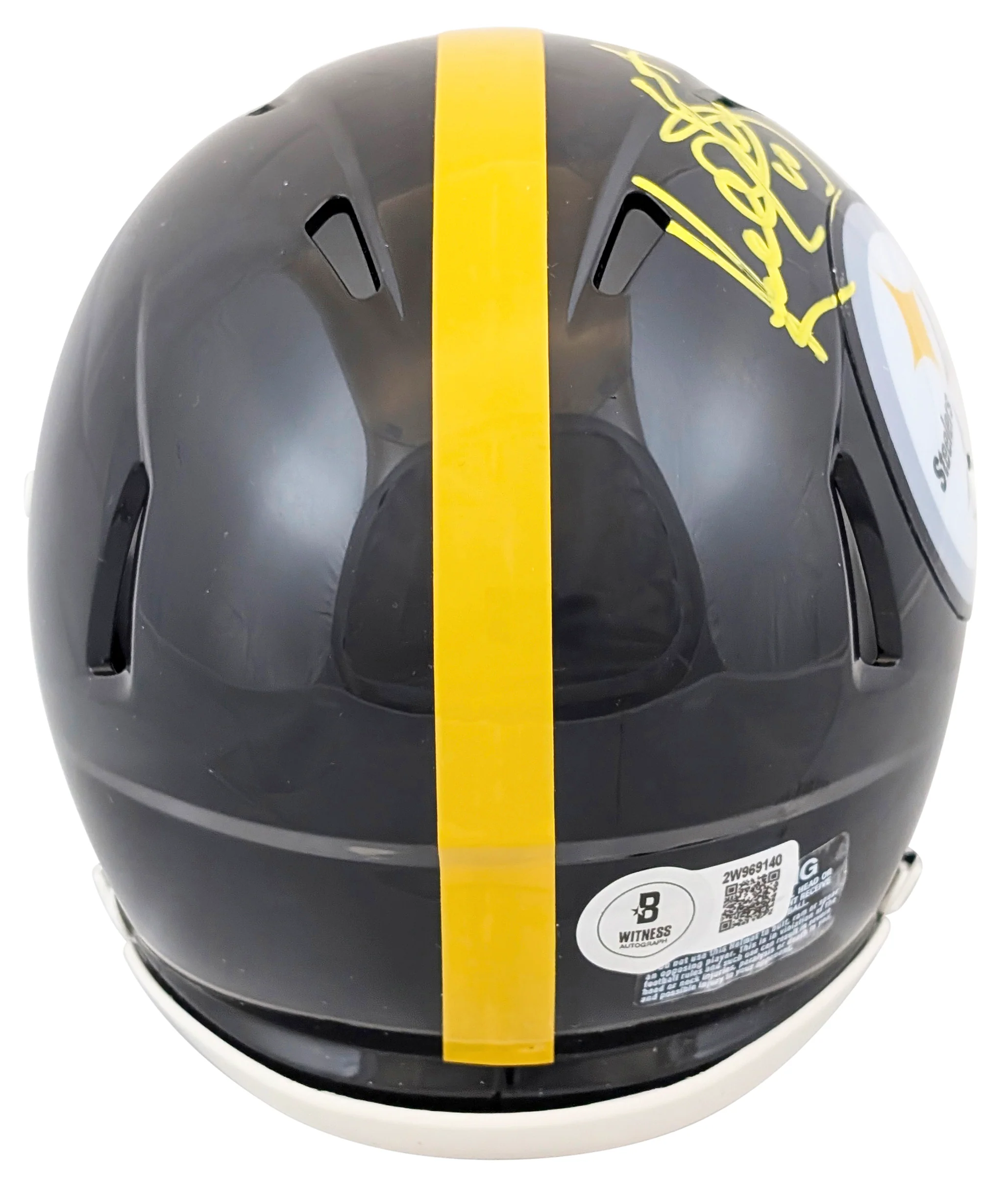Steelers Kordell Stewart Authentic Signed Speed Mini Helmet BAS Witnessed - Image 3