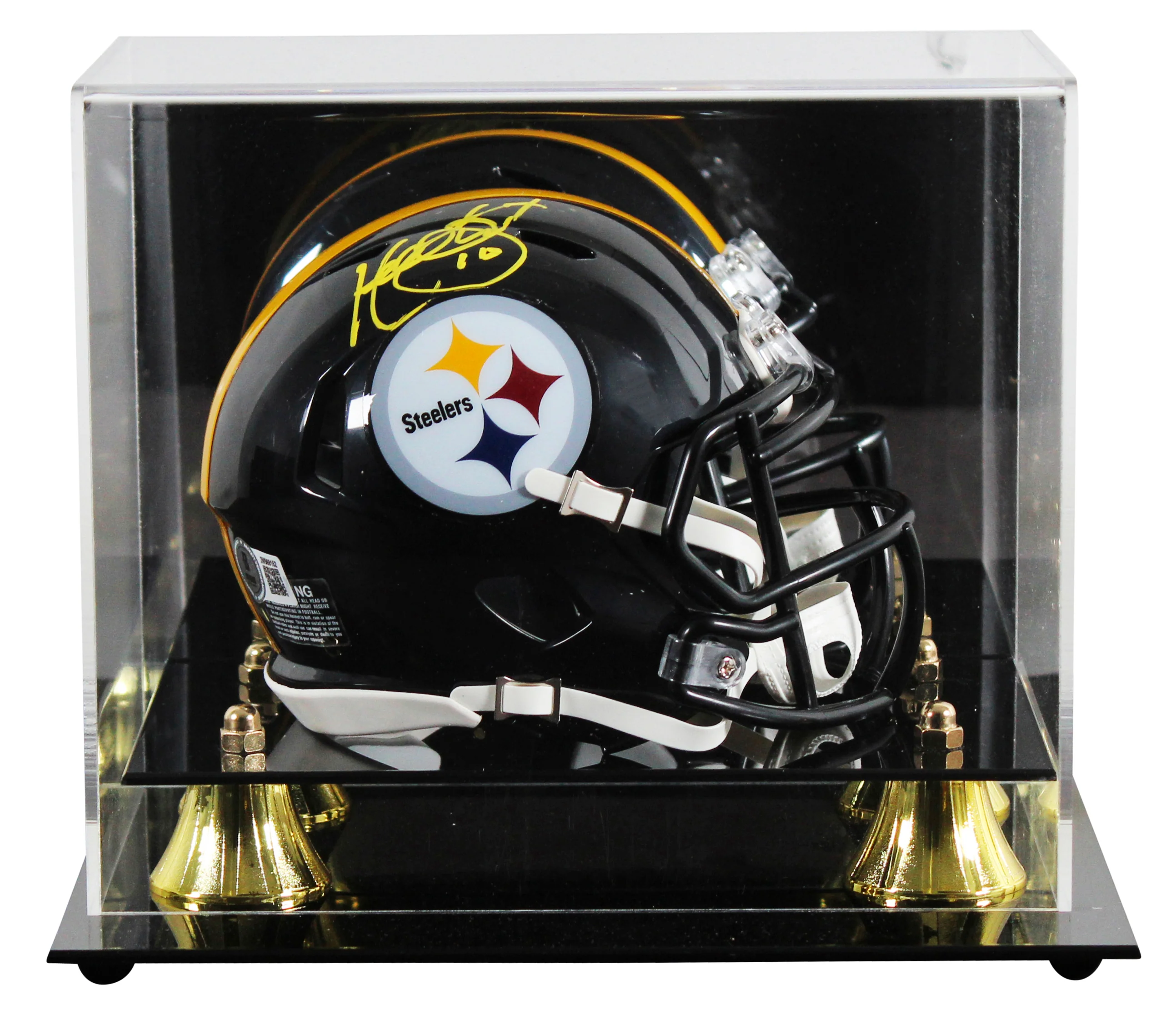 Steelers Kordell Stewart Authentic Signed Speed Mini Helmet W/ Case BAS Witness - Image 2