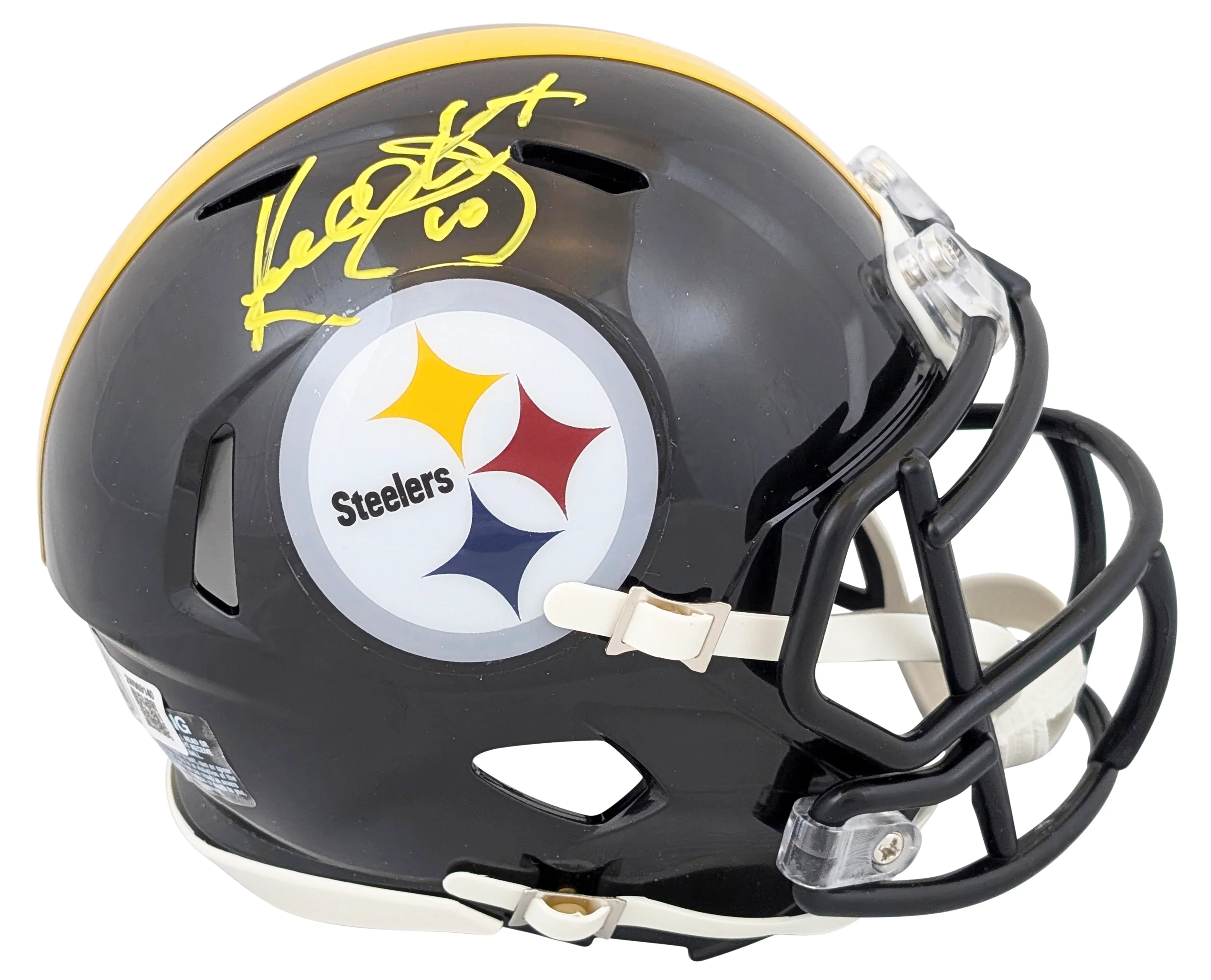 Steelers Kordell Stewart Authentic Signed Speed Mini Helmet W/ Case BAS Witness - Image 3