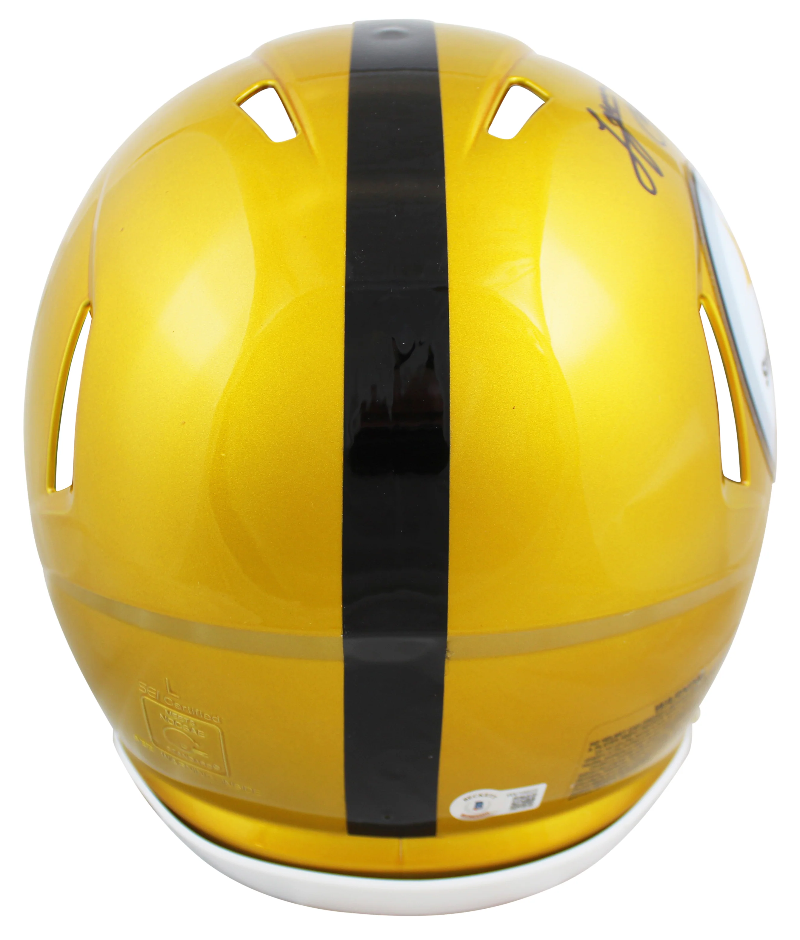 Steelers Lynn Swann "HOF 01" Signed Flash F/S Speed Proline Helmet W/ Case BAS W - Image 4