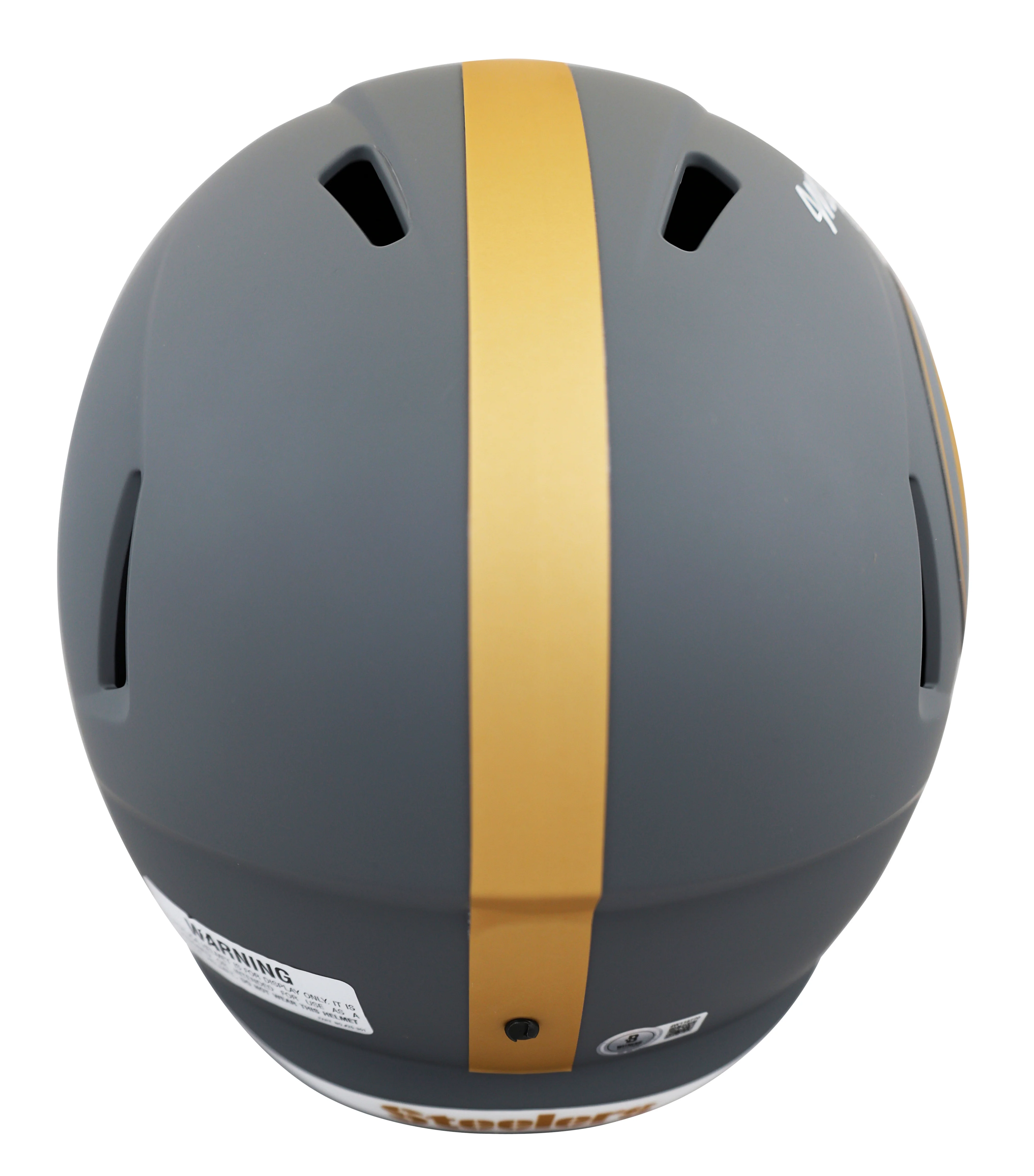 Steelers Mel Blount Signed Slate Full Size Speed Rep Helmet BAS Witnessed - Image 3