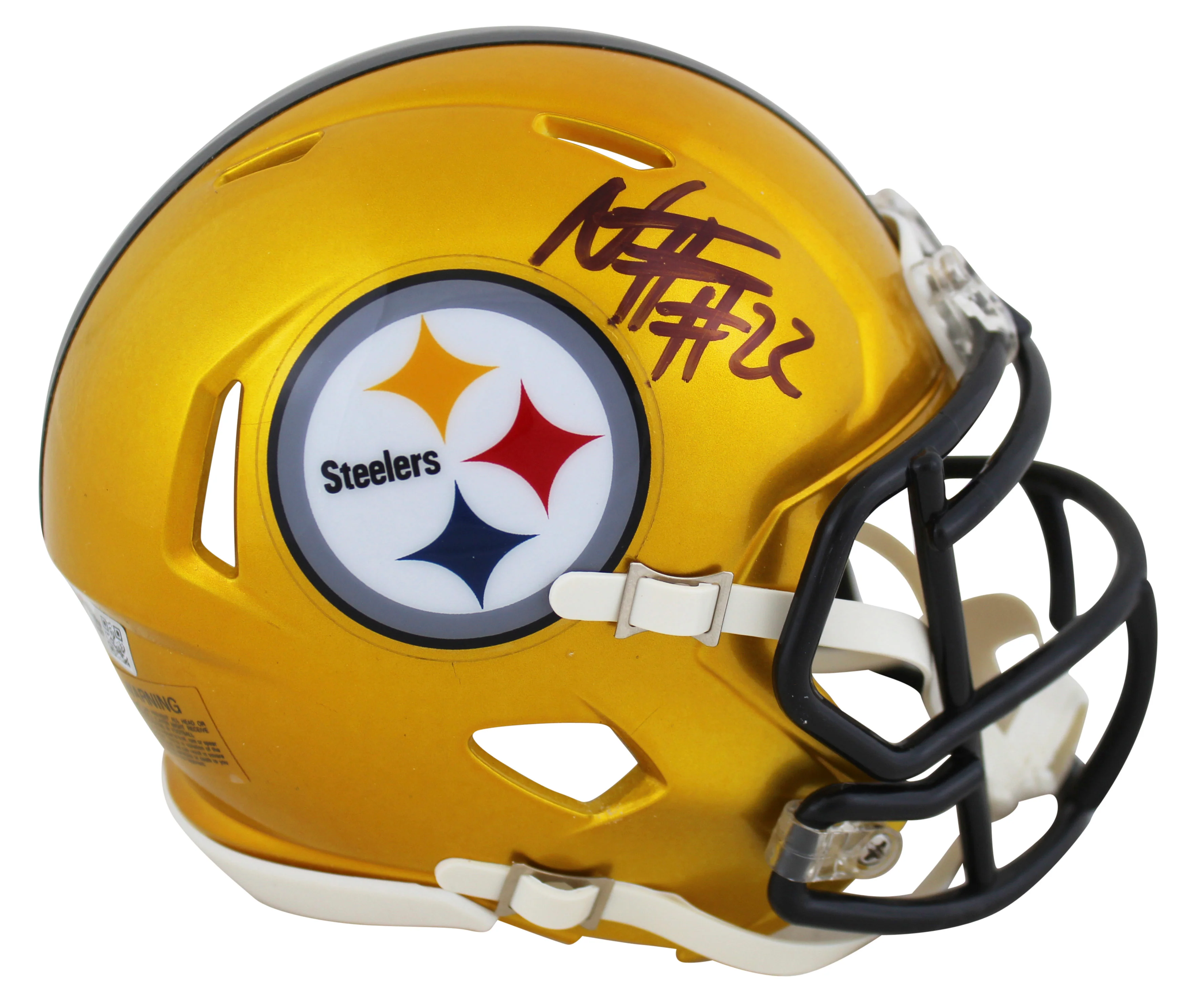 Steelers Najee Harris Authentic Signed Flash Speed Mini Helmet Fanatics COA