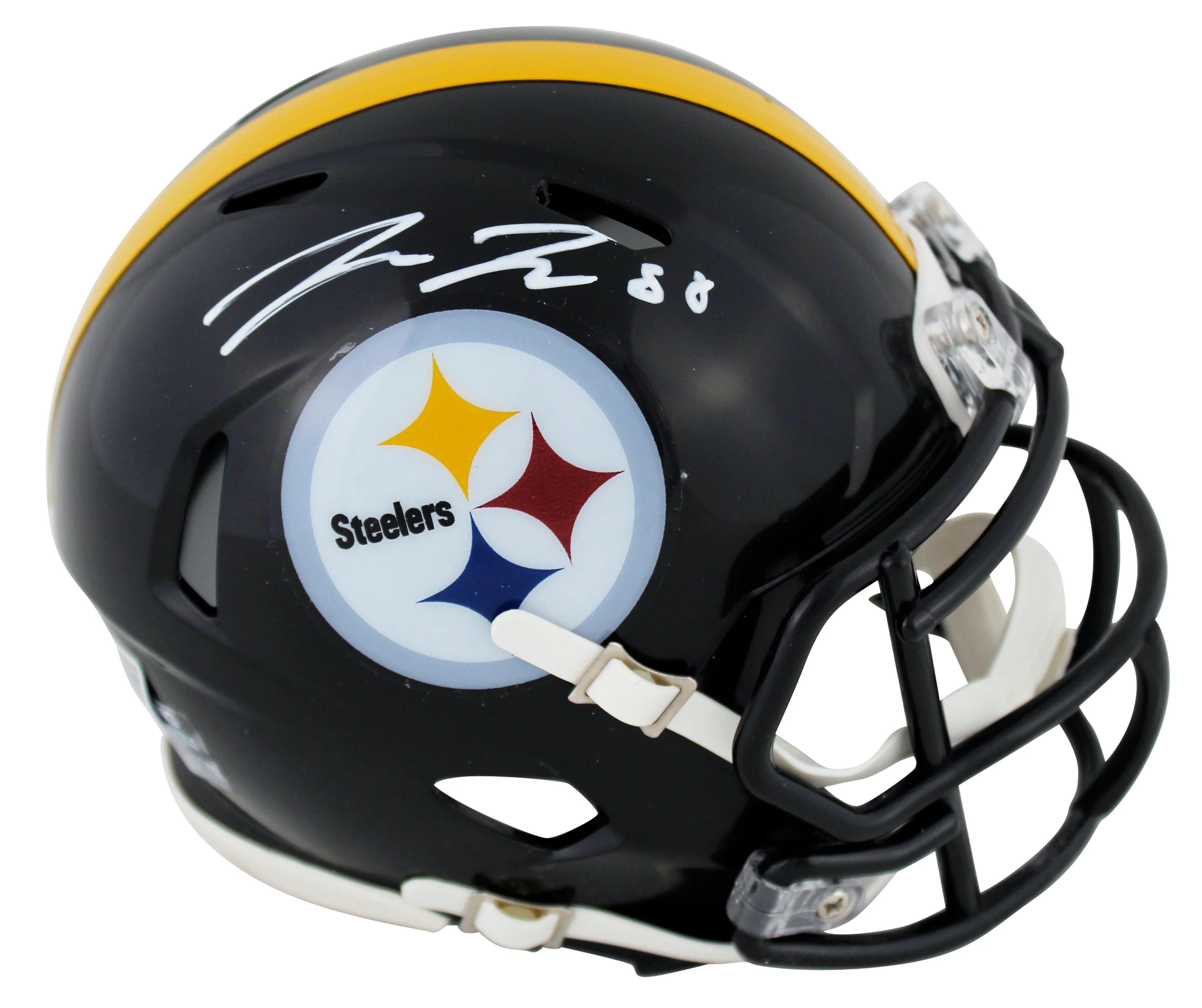 Steelers Pat Freiermuth Authentic Signed Speed Mini Helmet BAS Witnessed - Image 2