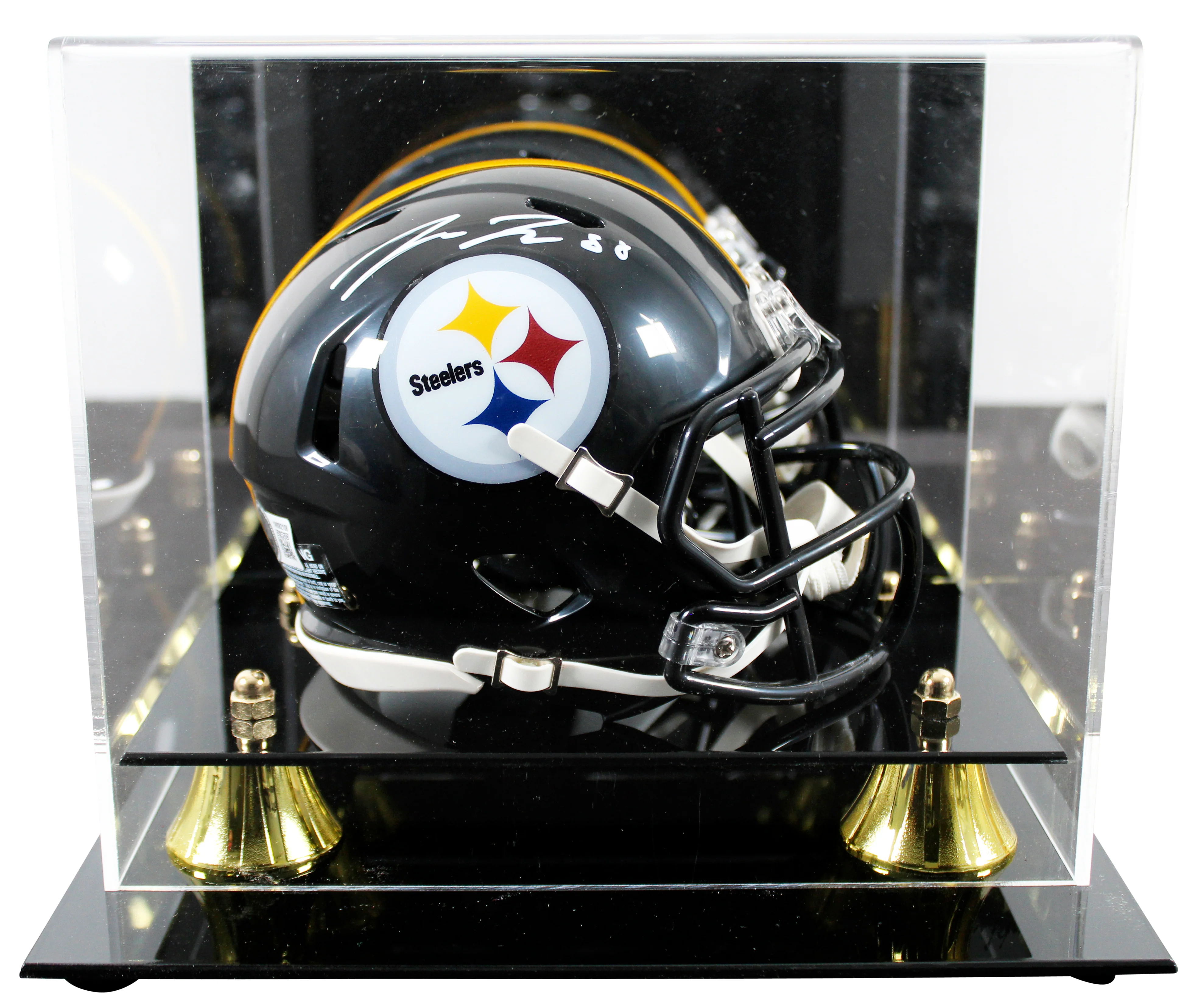Steelers Pat Freiermuth Authentic Signed Speed Mini Helmet W/ Case BAS Witnessed - Image 2