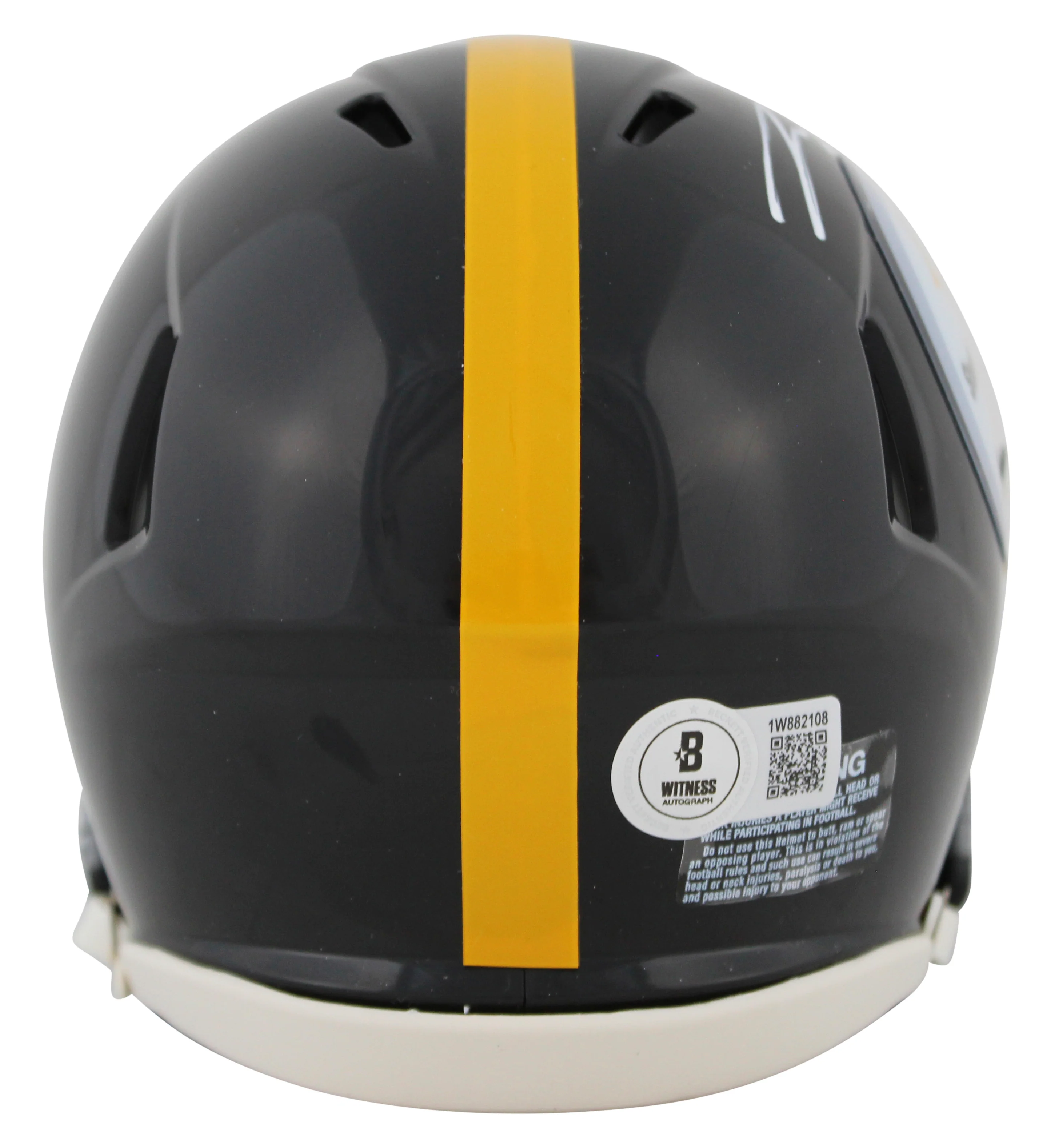 Steelers Pat Freiermuth Authentic Signed Speed Mini Helmet W/ Case BAS Witnessed - Image 4