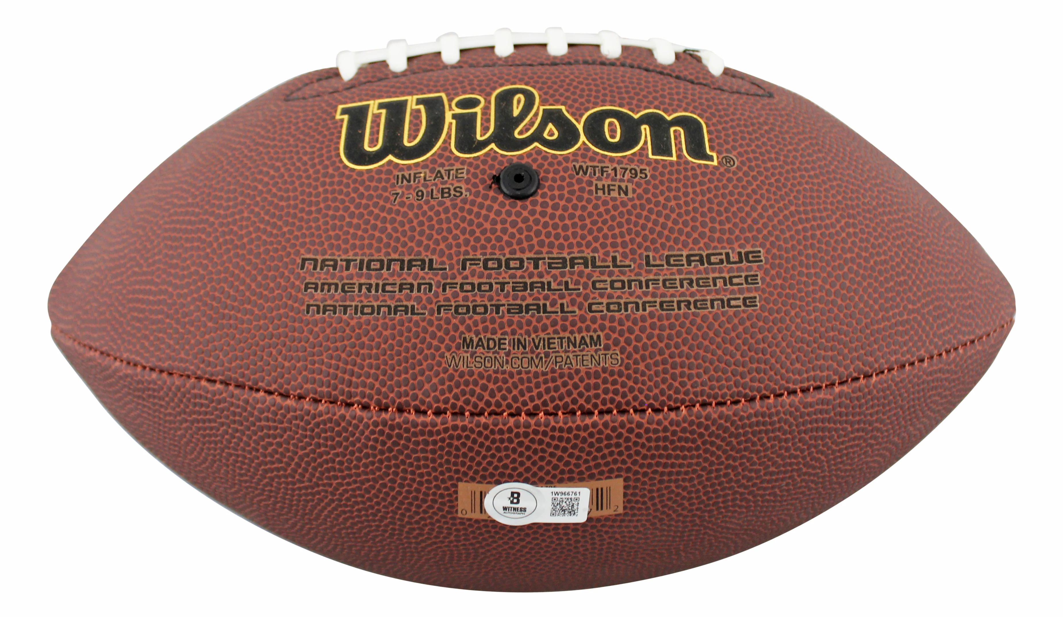Steelers Pat Freiermuth Authentic Signed Wilson Super Grip Football BAS Witness - Image 5