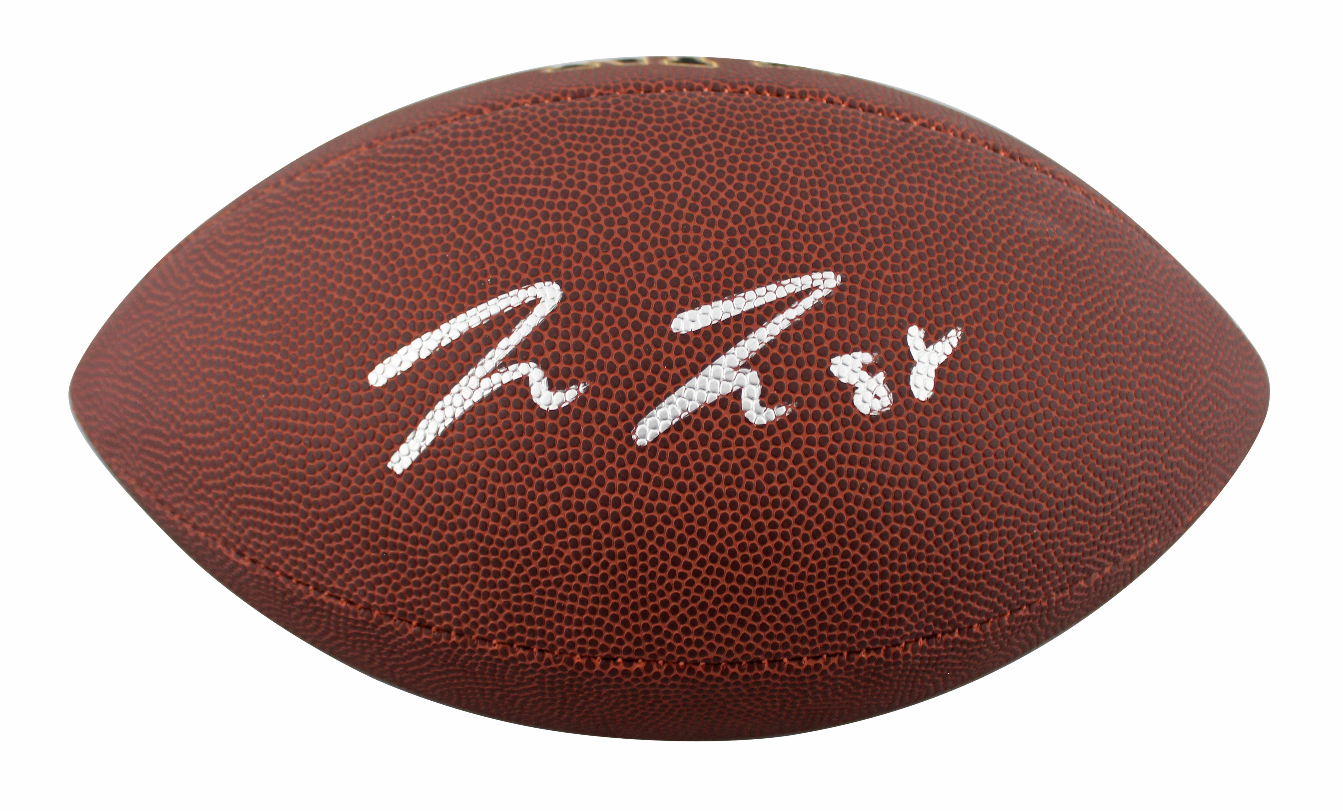 Steelers Pat Freiermuth Signed Wilson Super Grip Football W/ Case BAS Witnessed - Image 4