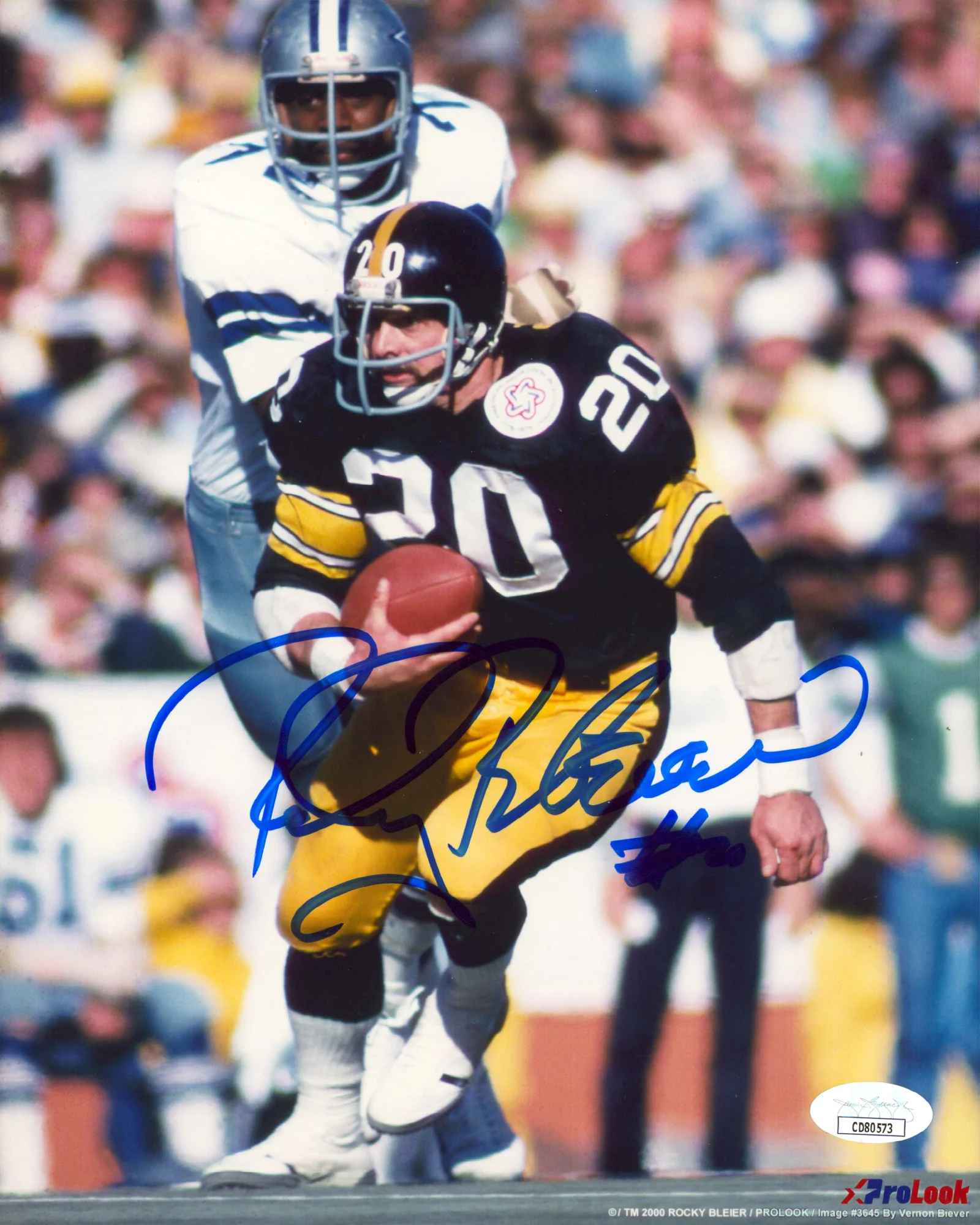 Steelers Rocky Bleier Authentic Signed 8x10 Vertical Photo JSA #CD80573 - Image 2