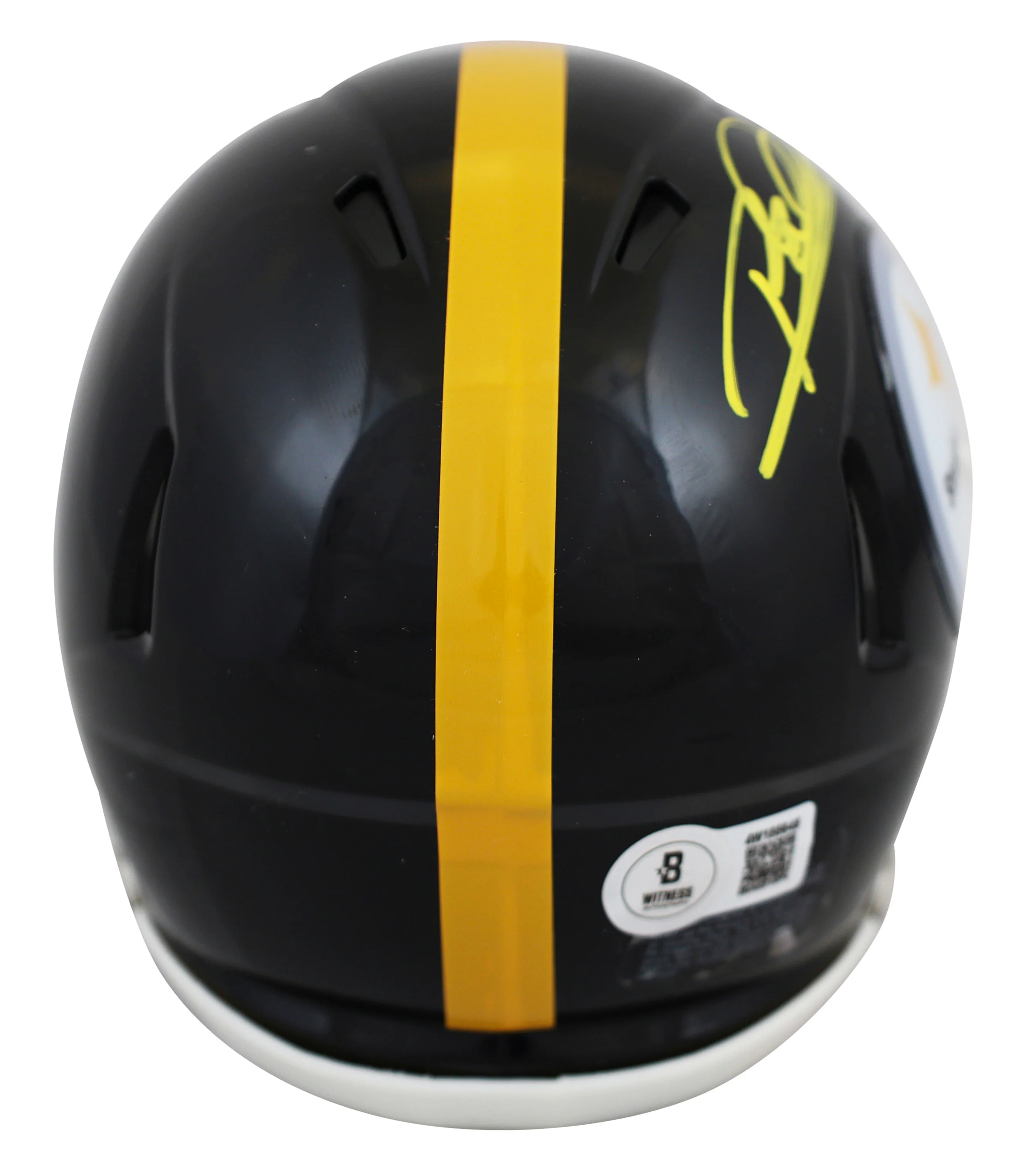Steelers Rod Woodson Authentic Signed Speed Mini Helmet W/ Case BAS Witnessed - Image 4