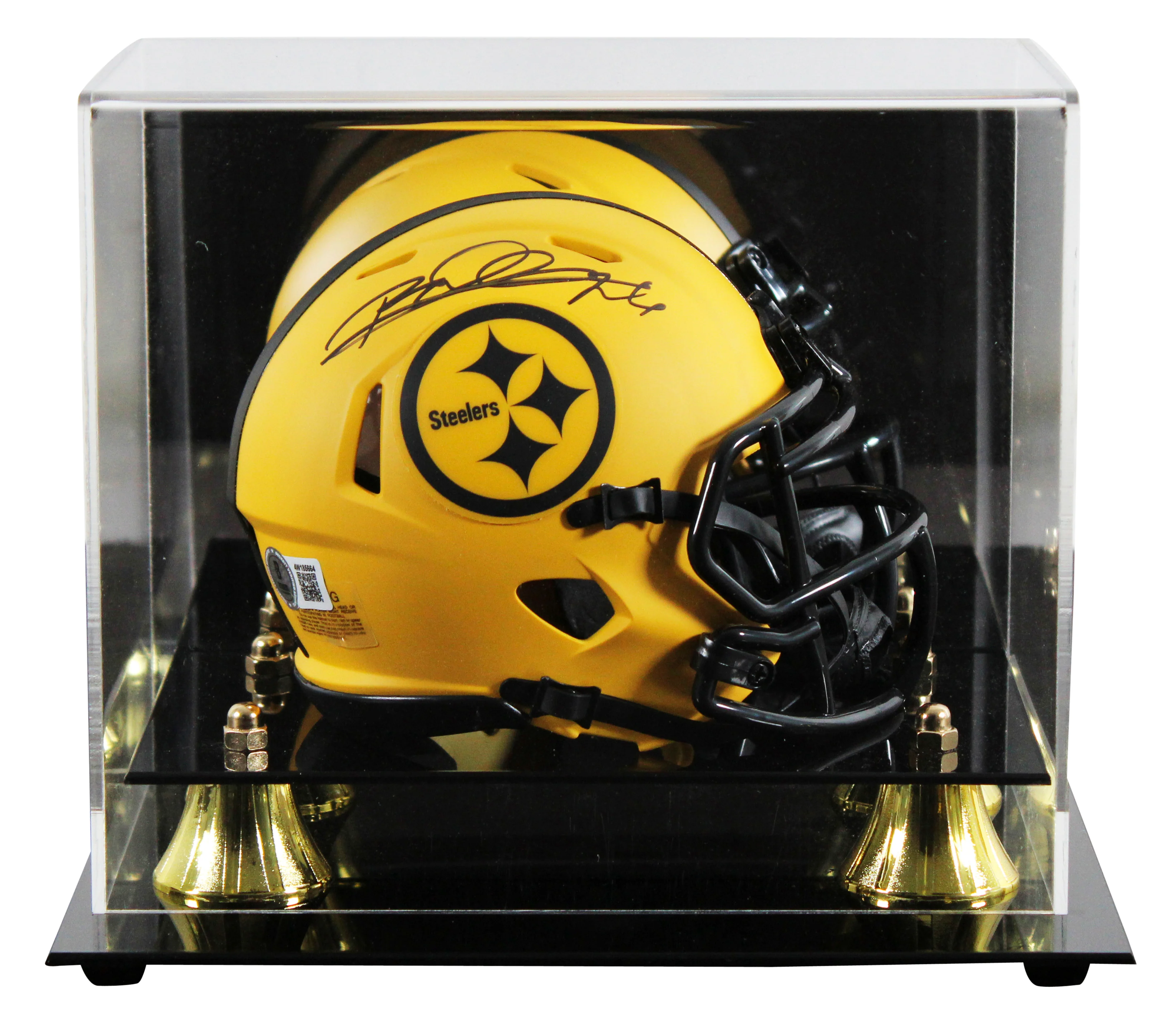 Steelers Rod Woodson Signed Rave Speed Mini Helmet W/ Case BAS Witnessed - Image 2
