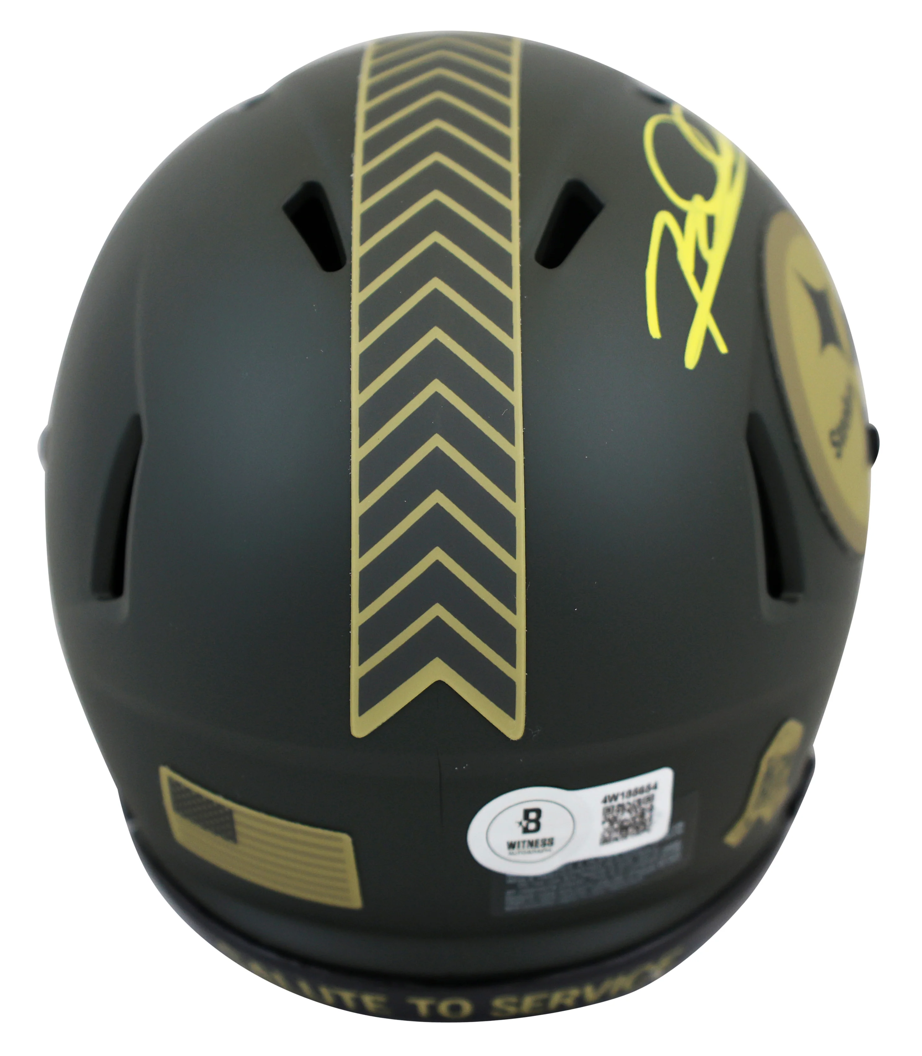 Steelers Rod Woodson Signed STS IV Speed Mini Helmet W/ Case BAS Witnessed - Image 4