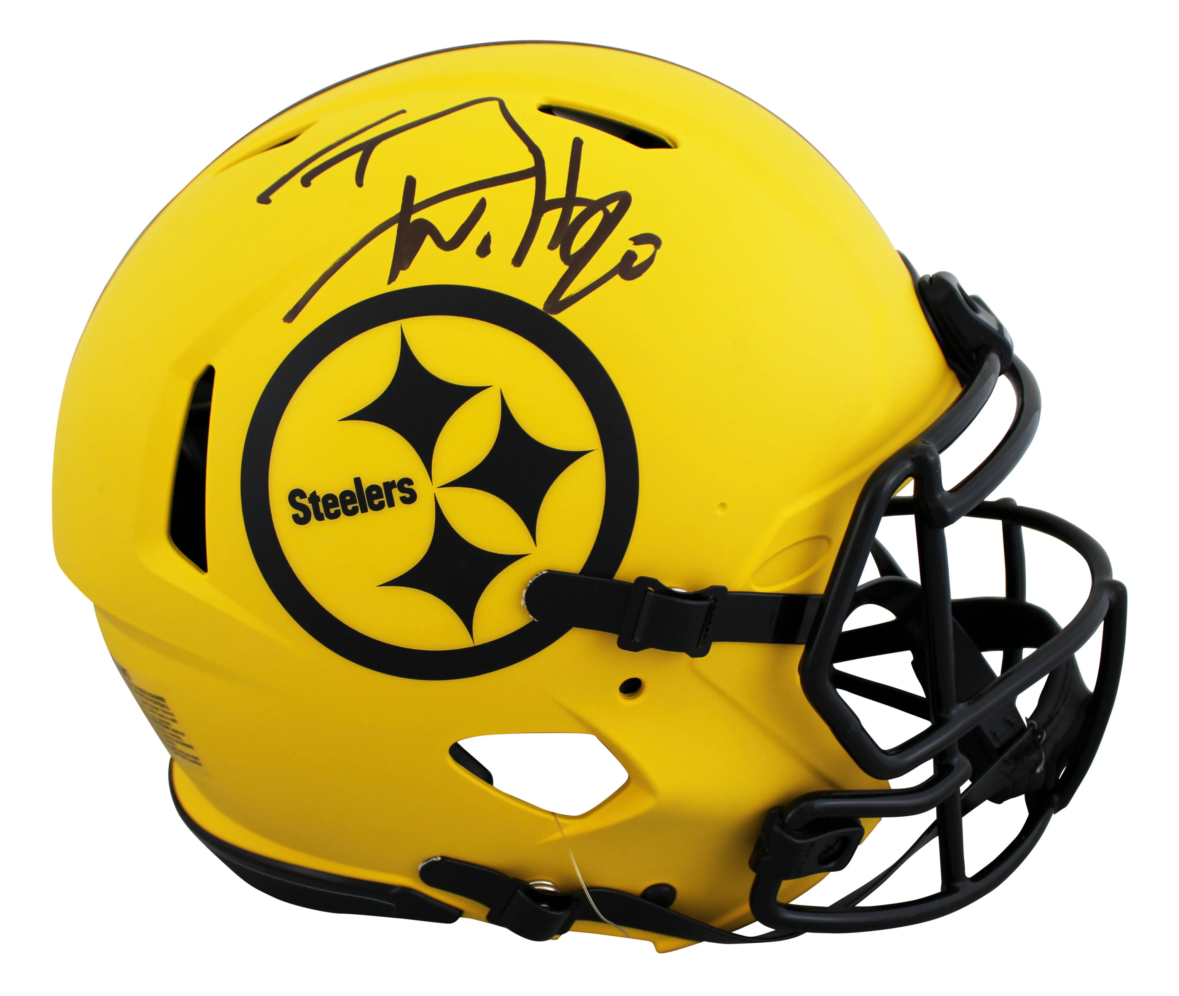 Steelers T.J. Watt Signed Rave Full Size Speed Proline Helmet BAS Witnessed