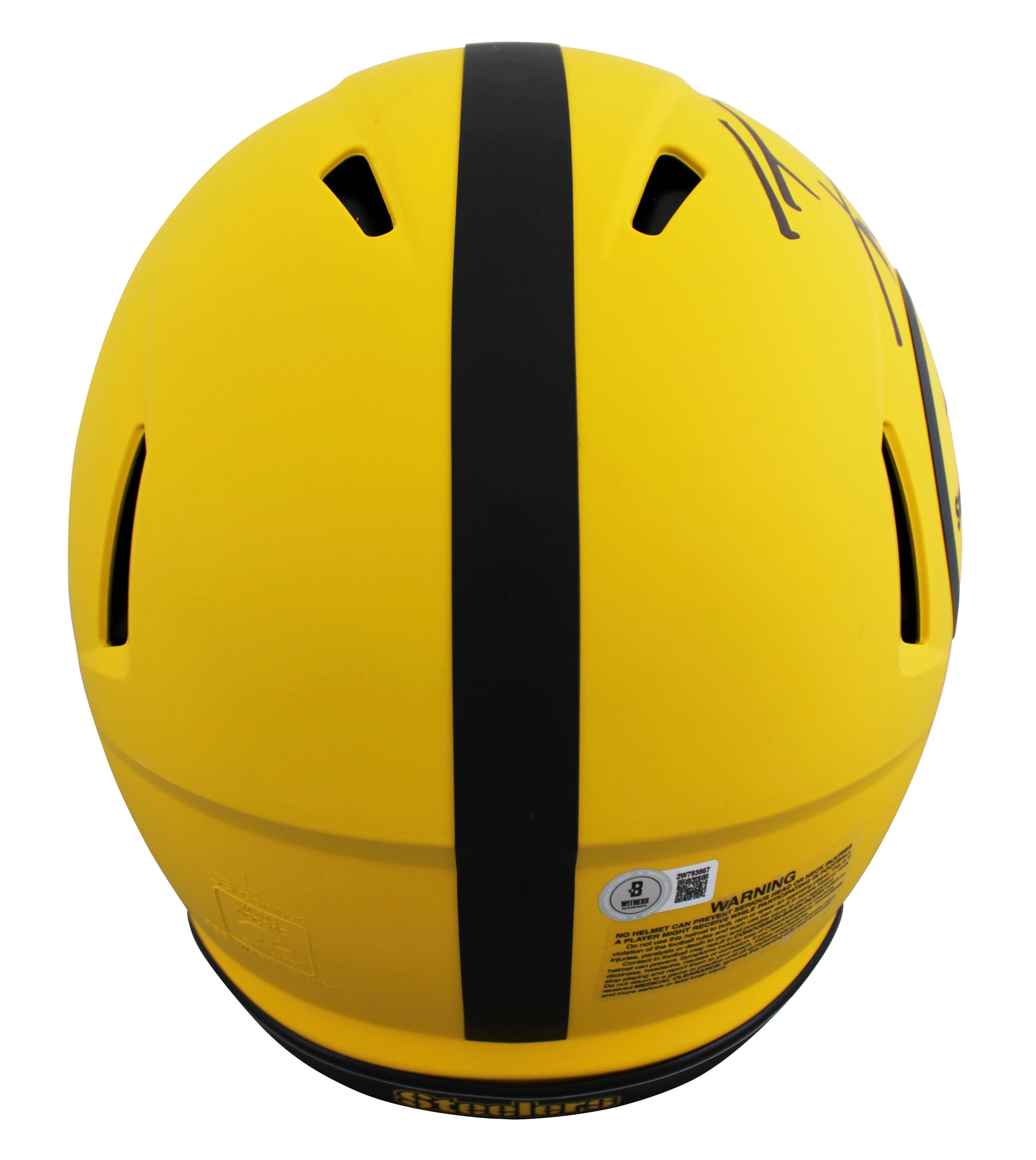 Steelers T.J. Watt Signed Rave Full Size Speed Proline Helmet W/ Case BAS Wit - Image 4