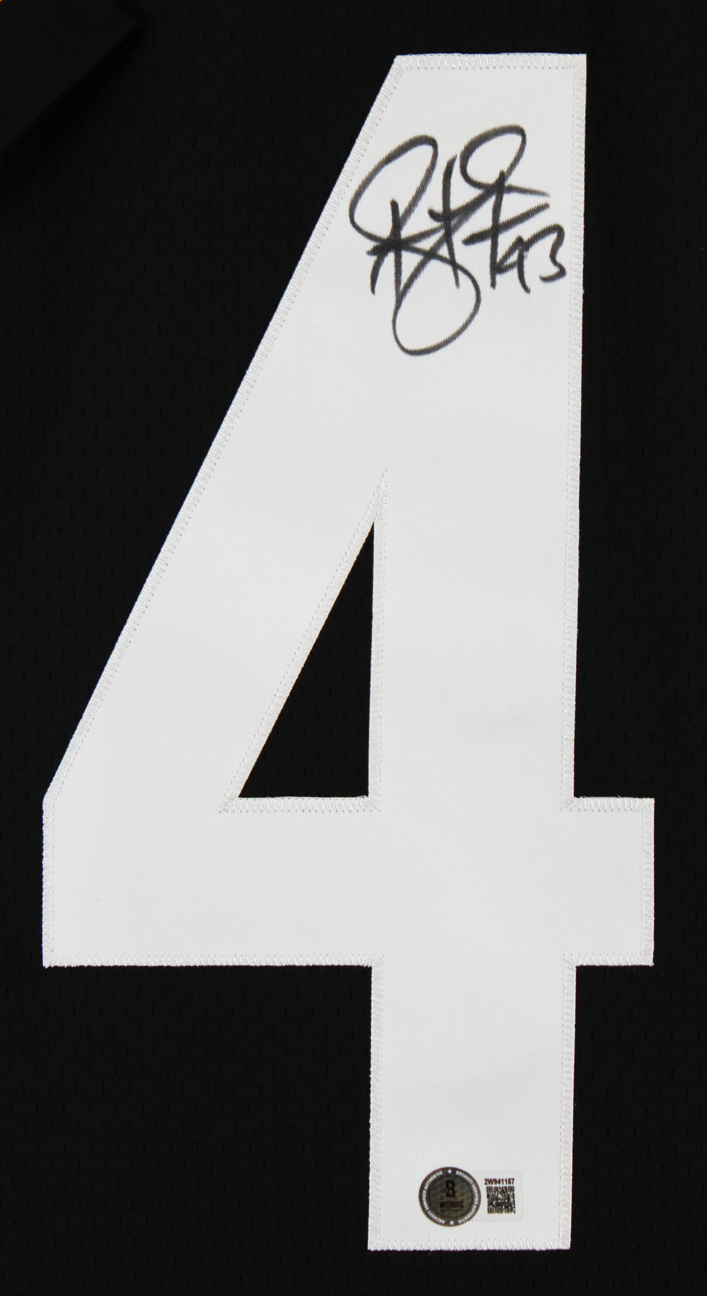 Steelers Troy Polamalu Authentic Signed Black Mitchell & Ness Jersey BAS Witness - Image 3