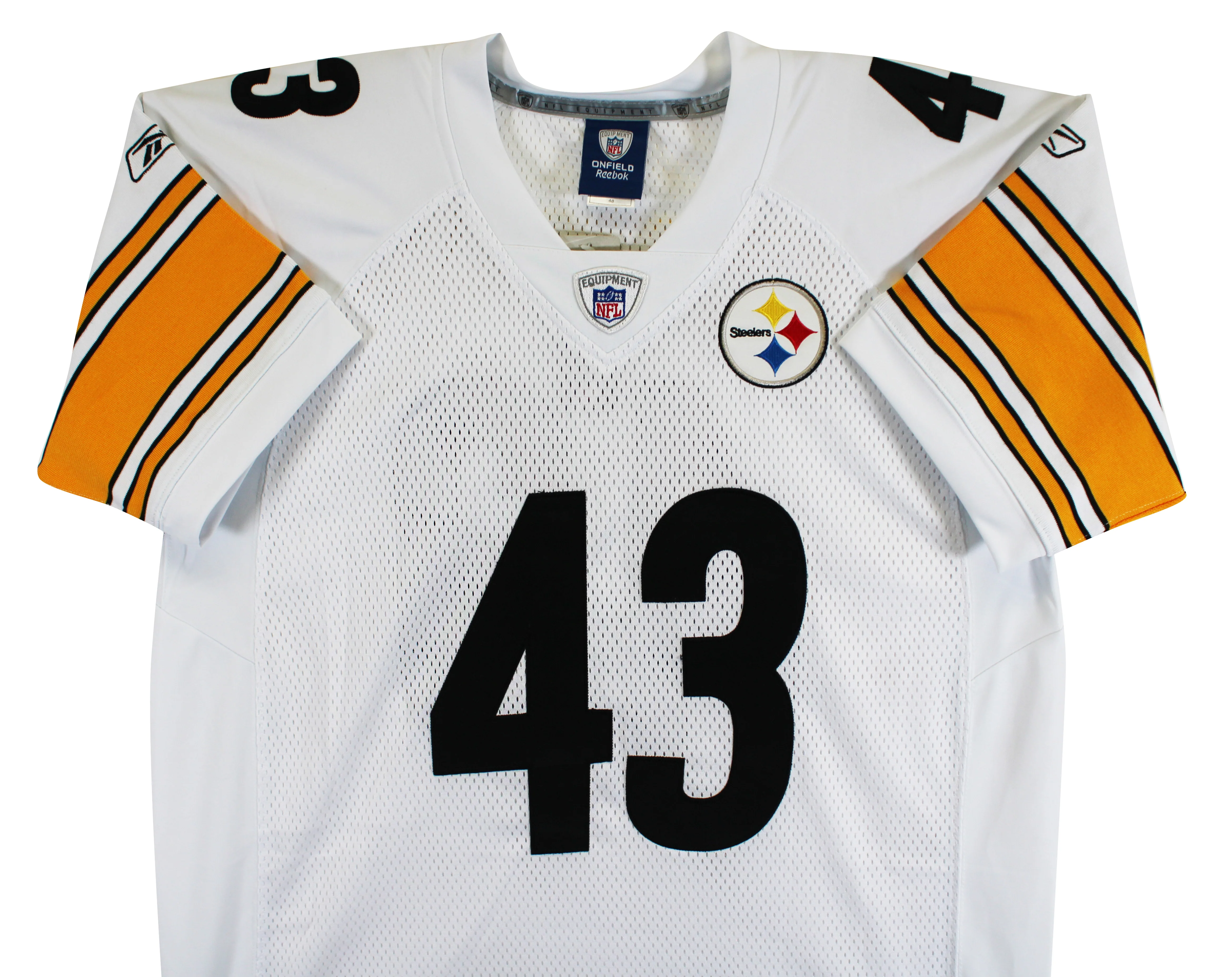 Steelers Troy Polamalu Signed White Reebok On-Field Jersey JSA #CA99313 - Image 6