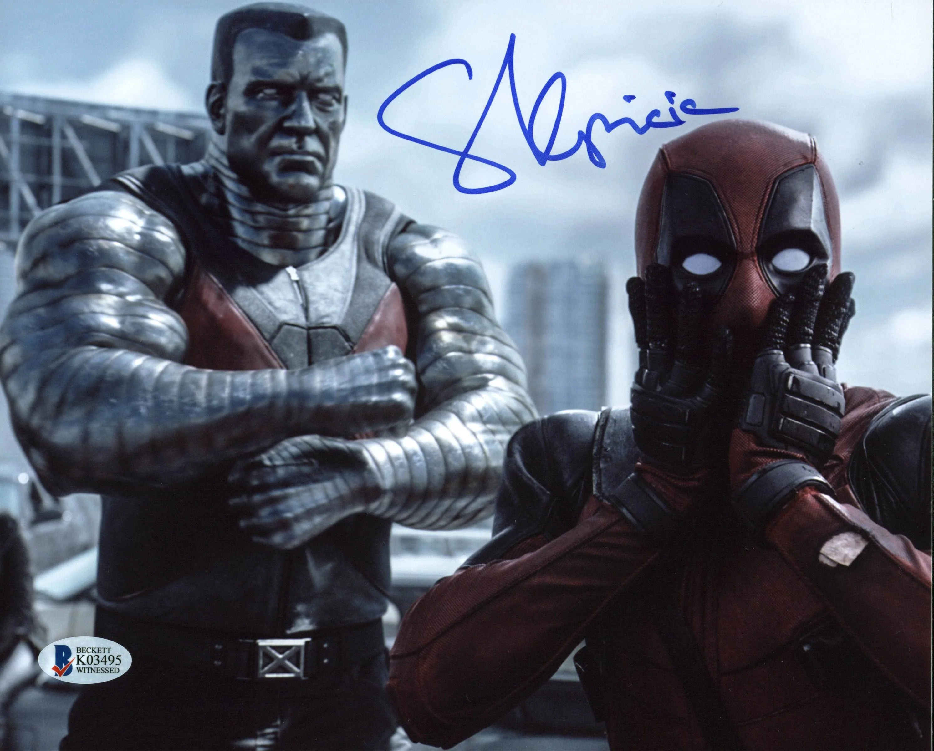 Stefan Kapicic Deadpool Authentic Signed 8x10 Photo Autographed BAS Witnessed 8 - Image 2