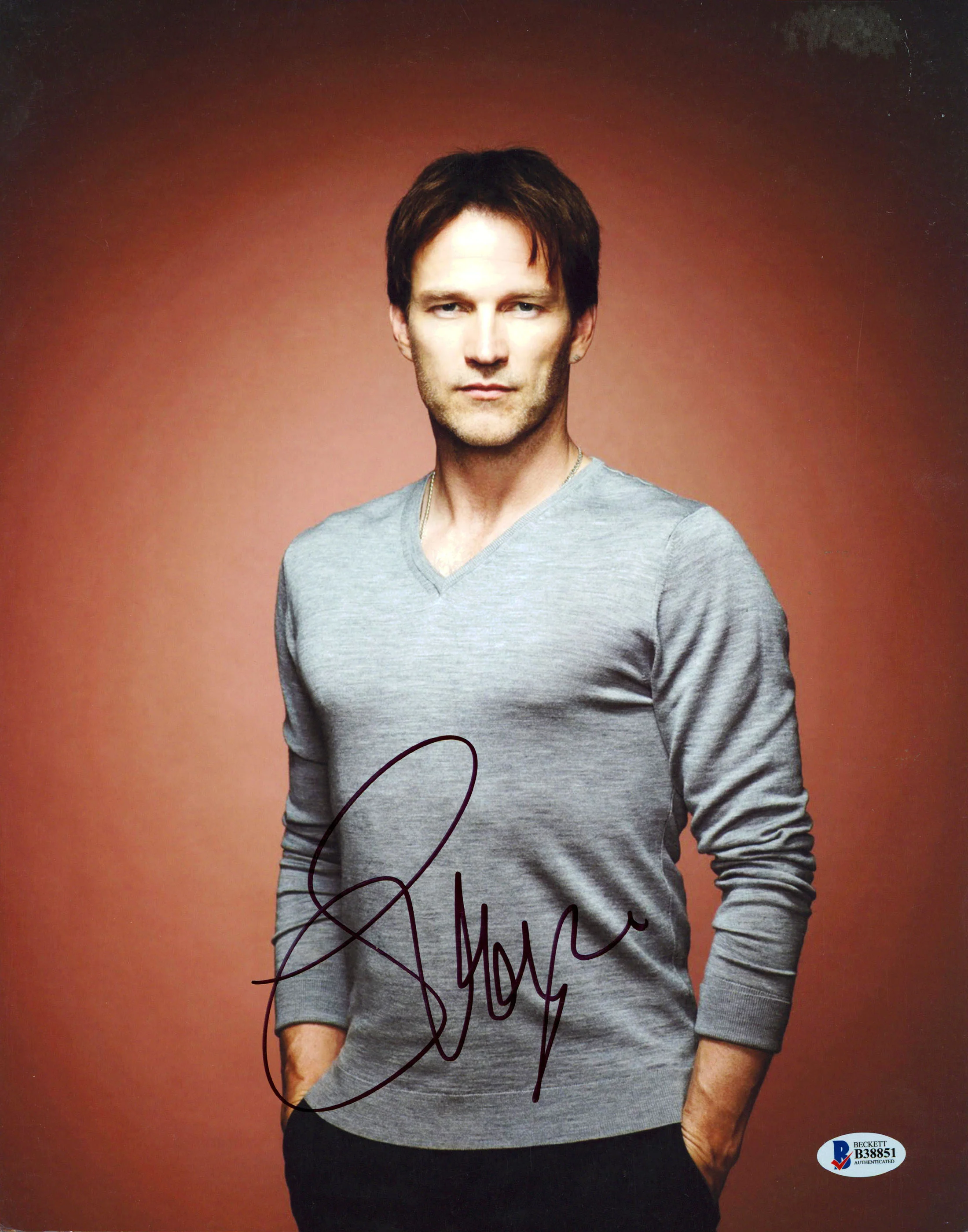 Stephen Moyer True Blood Authentic Signed 11x14 Vertical Photo BAS #B38851 - Image 2
