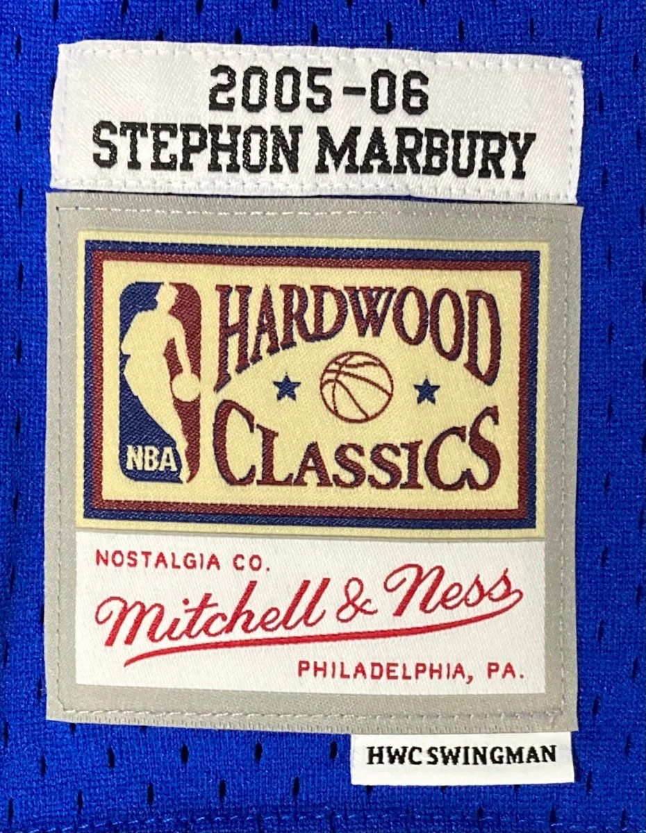 Stephon Marbury Signed New York Knicks 2005/06 M&N HWC Swingman Jersey BAS ITP - Image 4