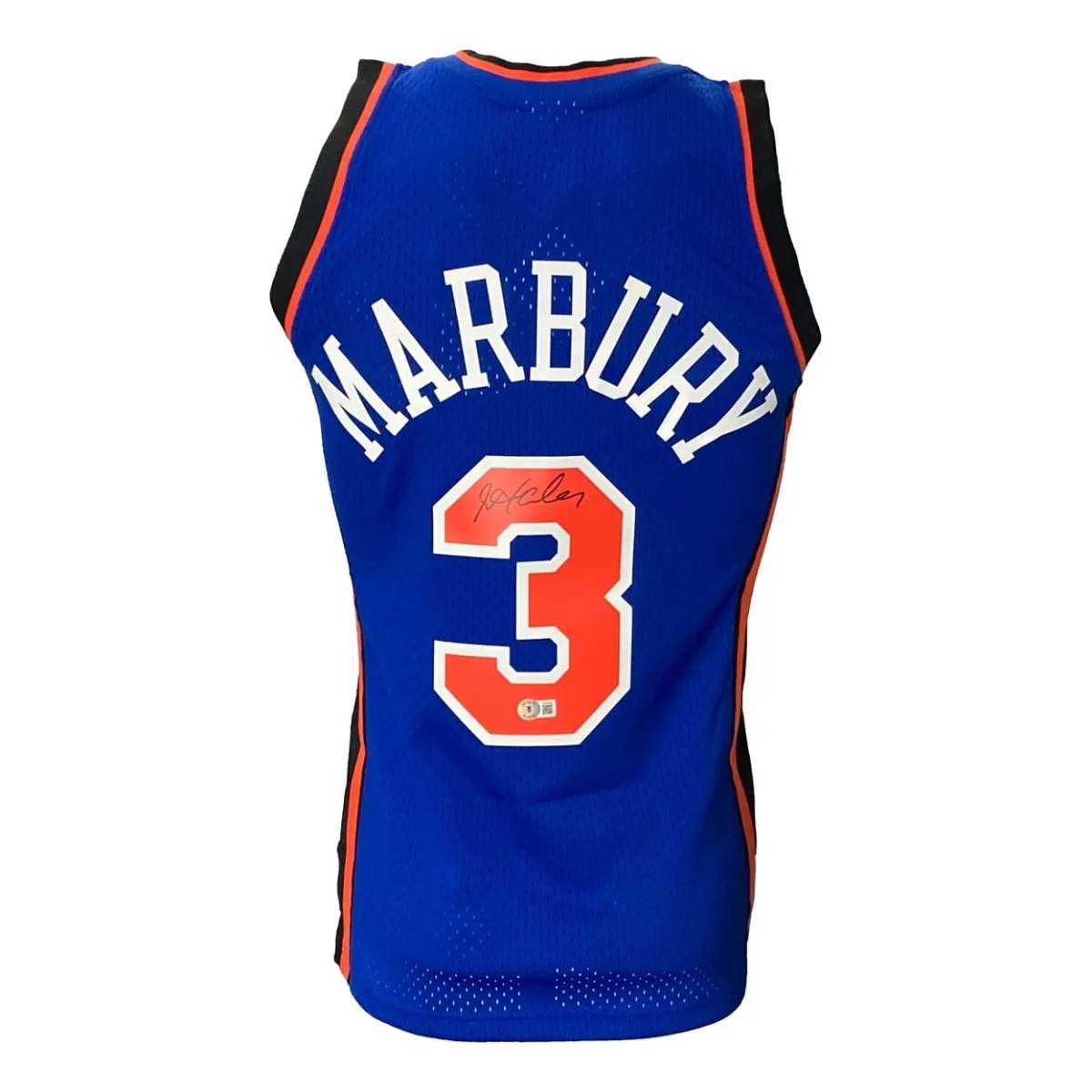 Stephon Marbury Signed New York Knicks 2005/06 M&N HWC Swingman Jersey BAS ITP - Image 6