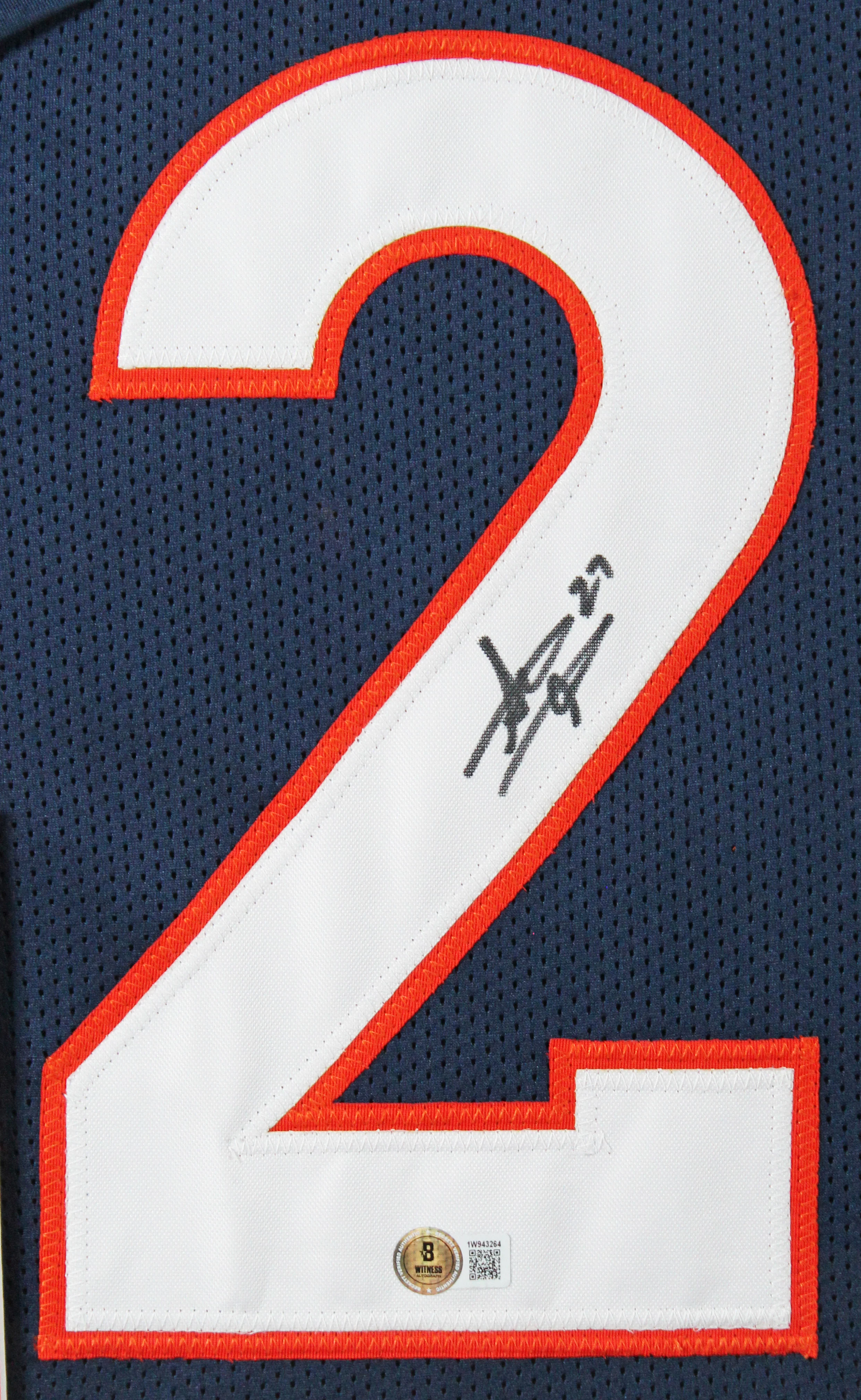 Steve Atwater Authentic Signed Navy Pro Style Framed Jersey BAS Witnessed - Image 3