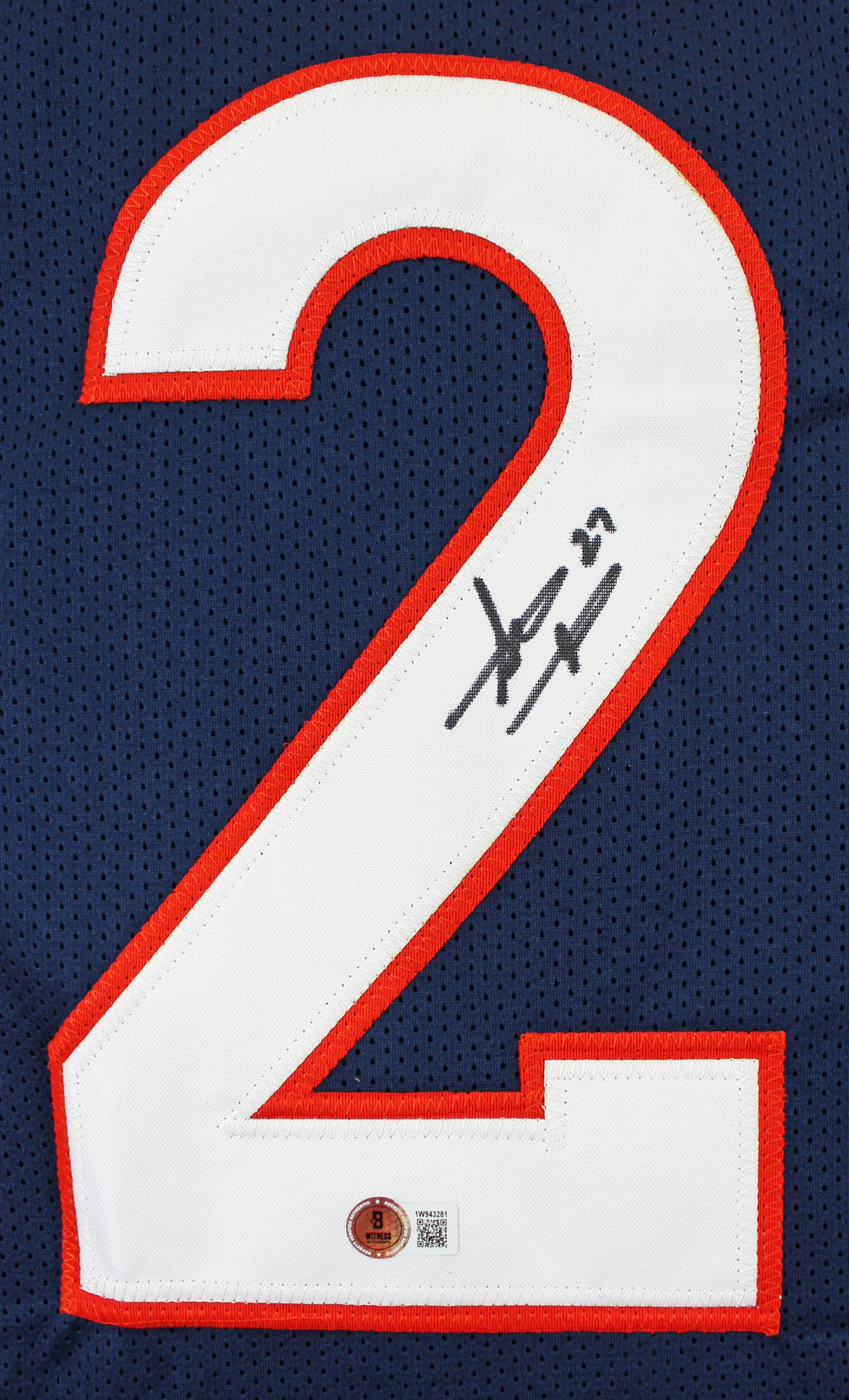 Steve Atwater Authentic Signed Navy Pro Style Jersey Autographed BAS Witnessed - Image 3